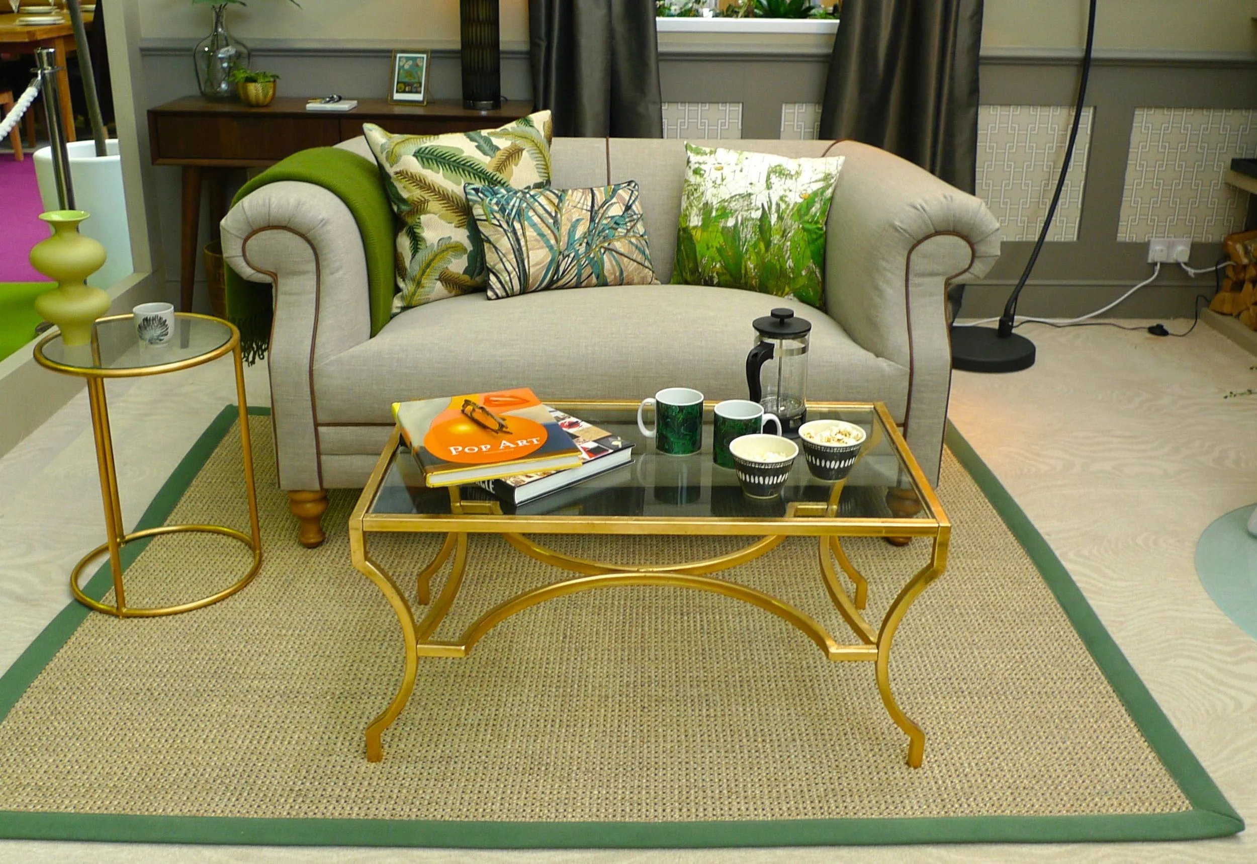 sofa at the heart of the room