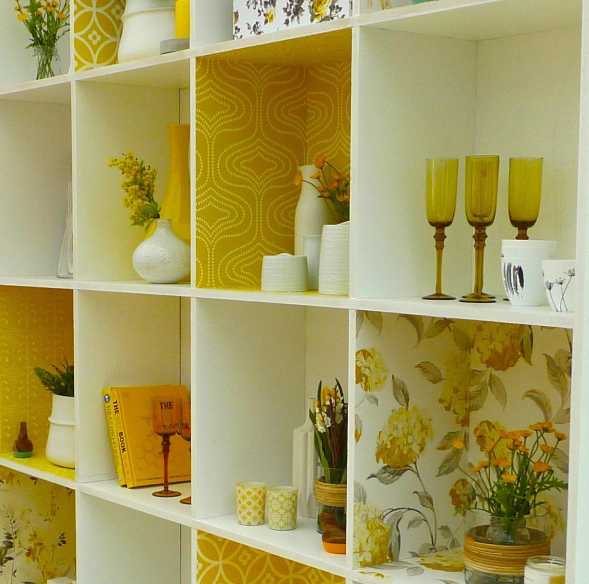 decorated storage unit close up