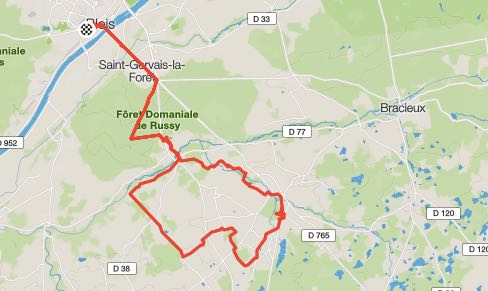 OUR 33 MILE ROUTE TICKING OFF THE CHATEAUX