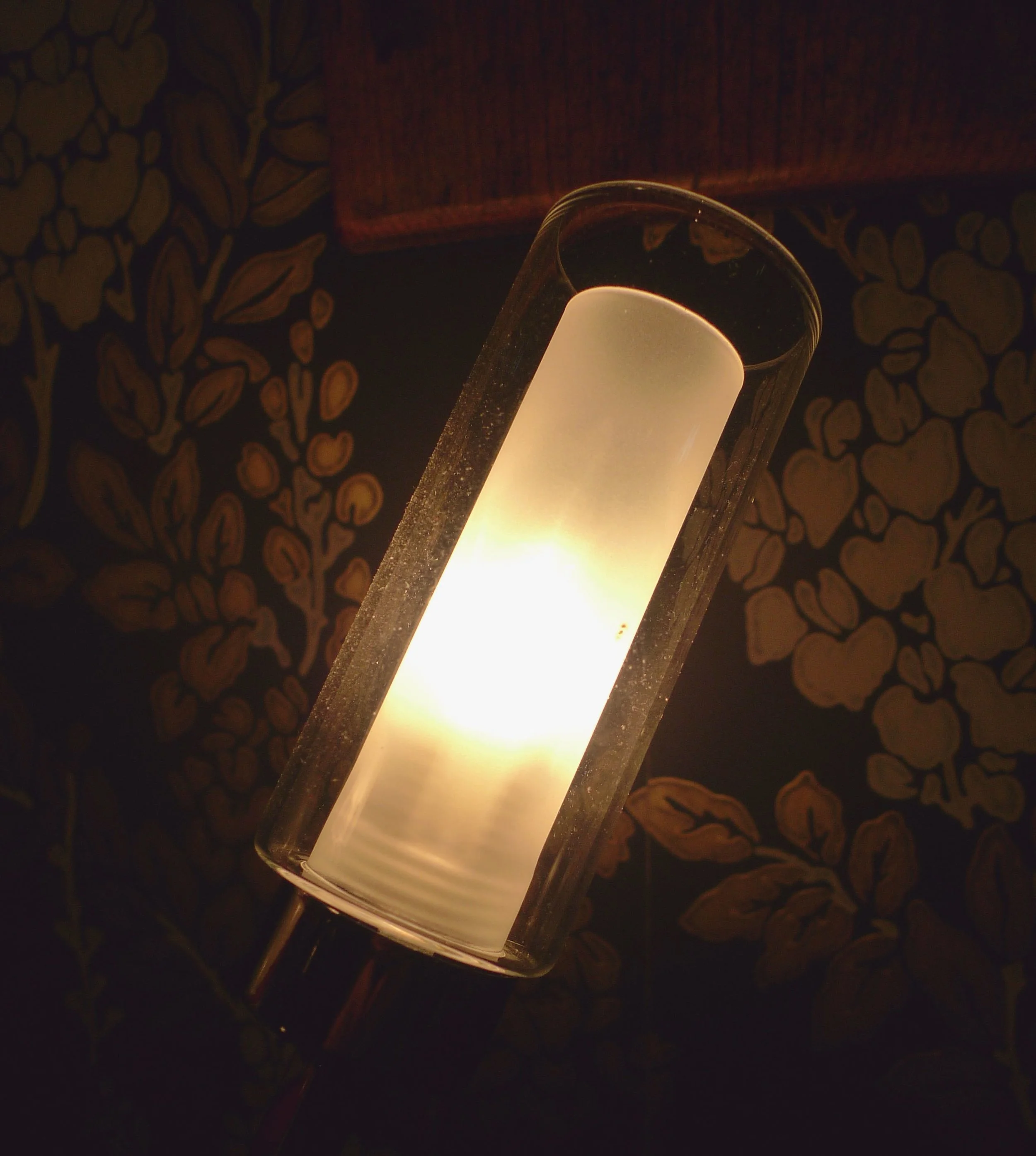 A close-up of one of the lights