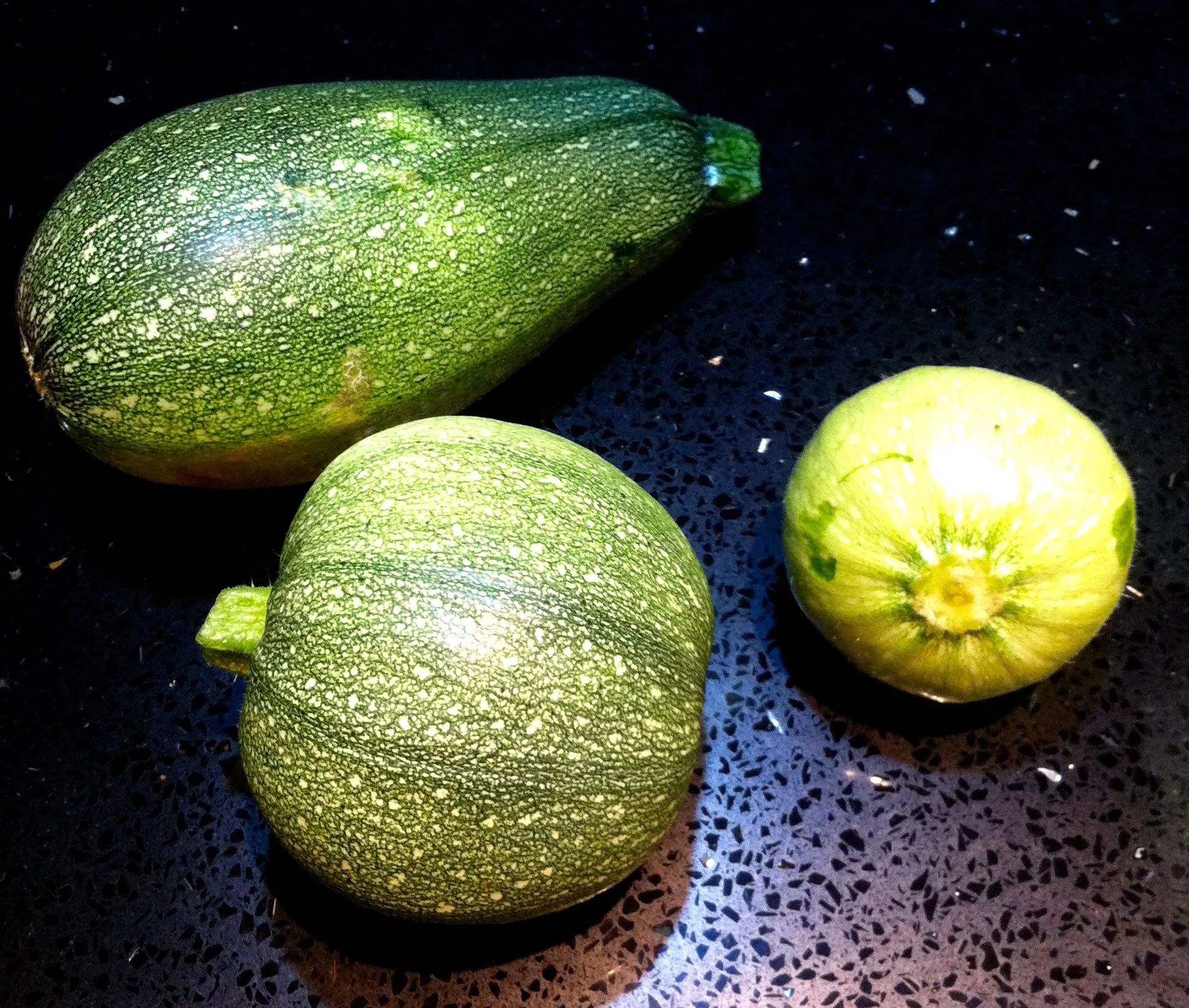 courgettes and well a baby marrow