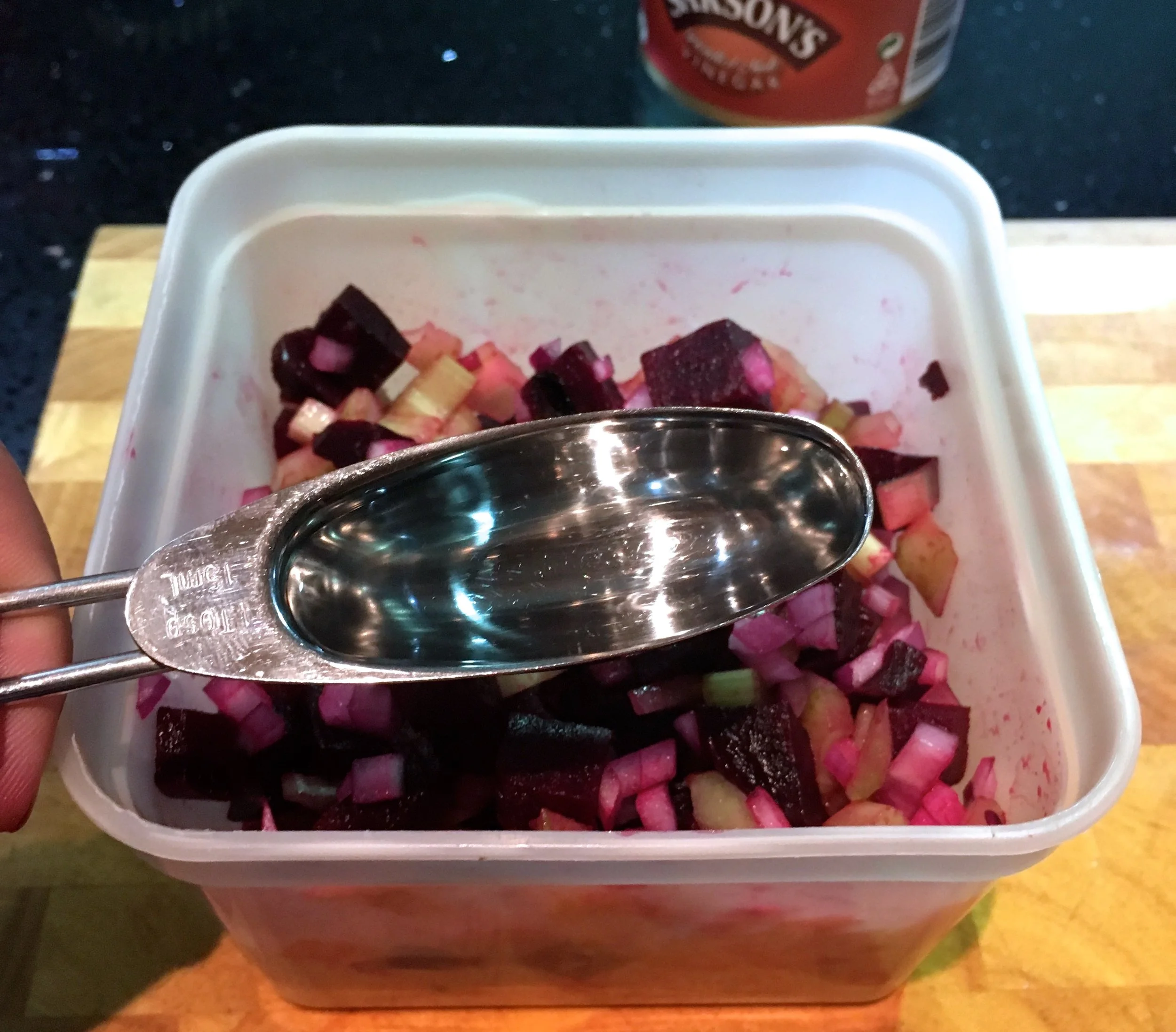 Add Sarson's white vinegar