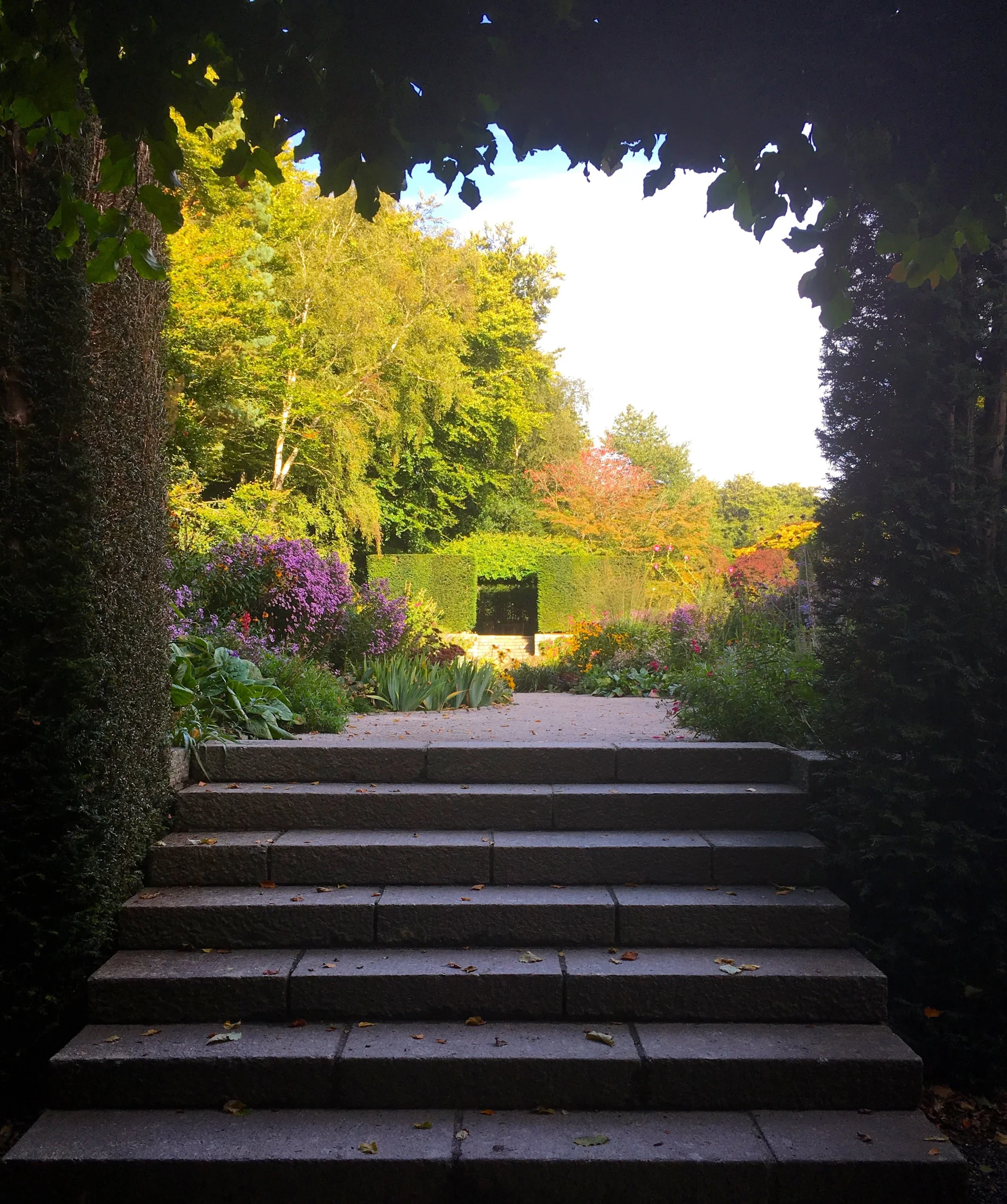 the gardens at Castle Drogo