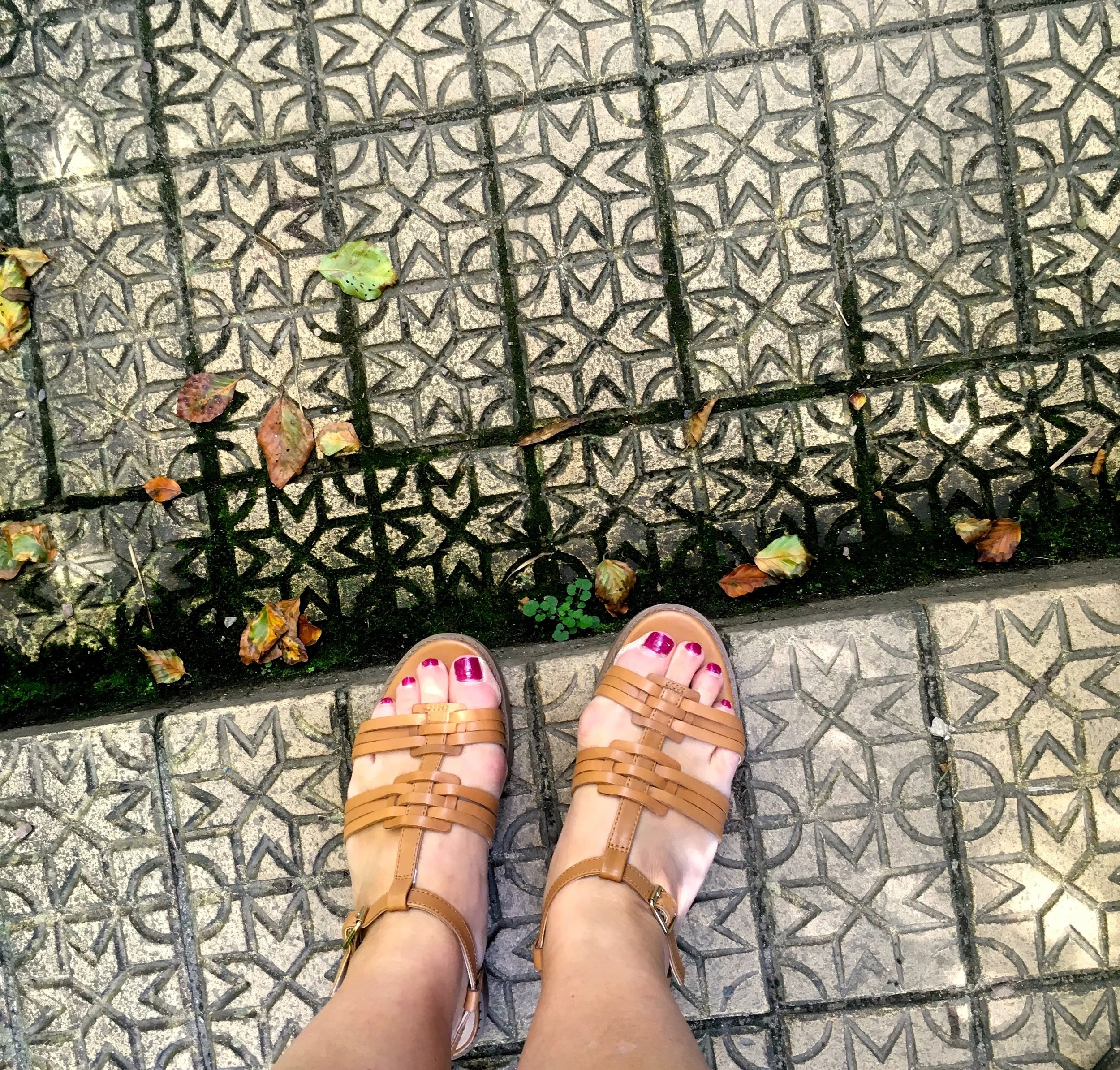 On the steps at Overbeck's