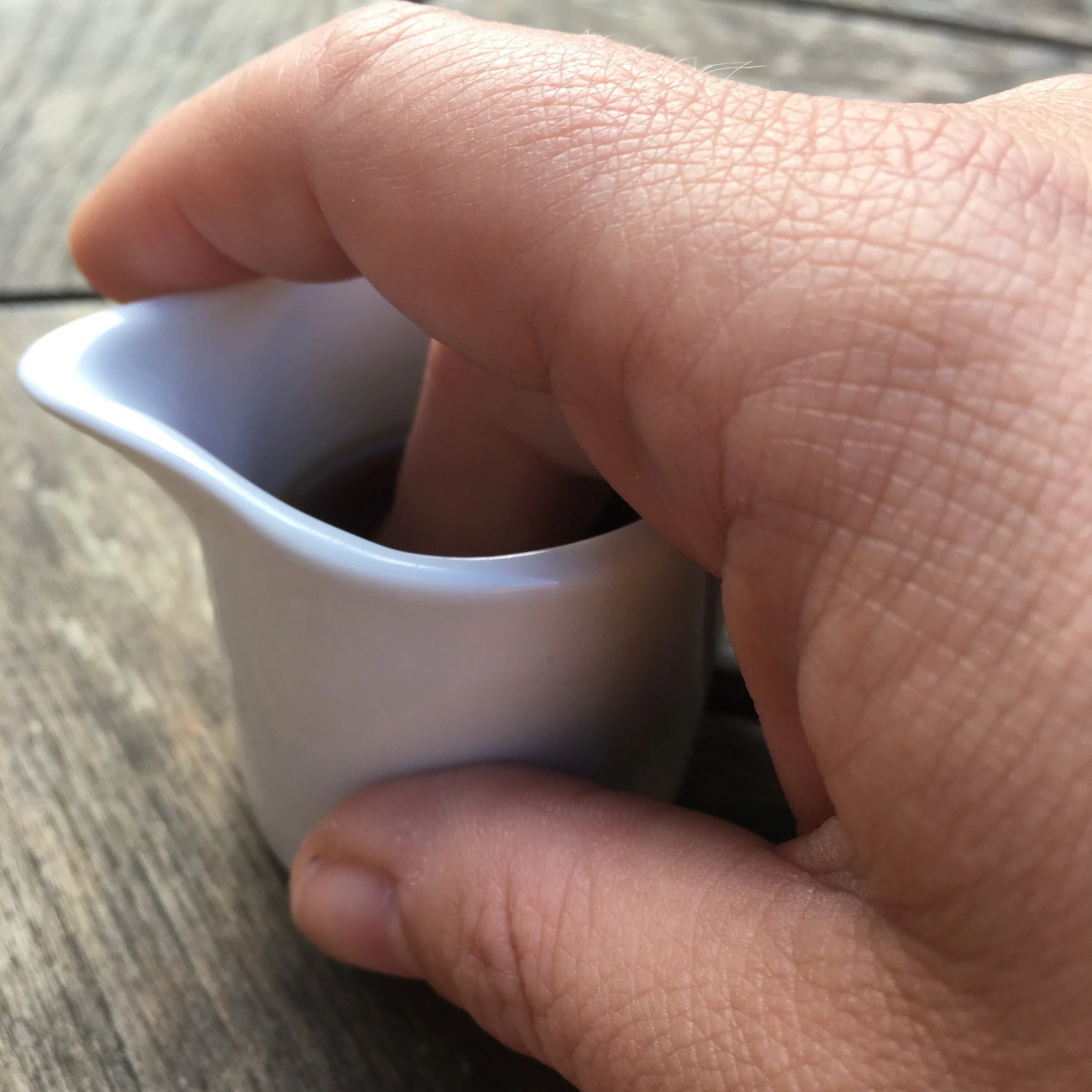 Putting the vinegar to good use after a wasp sting
