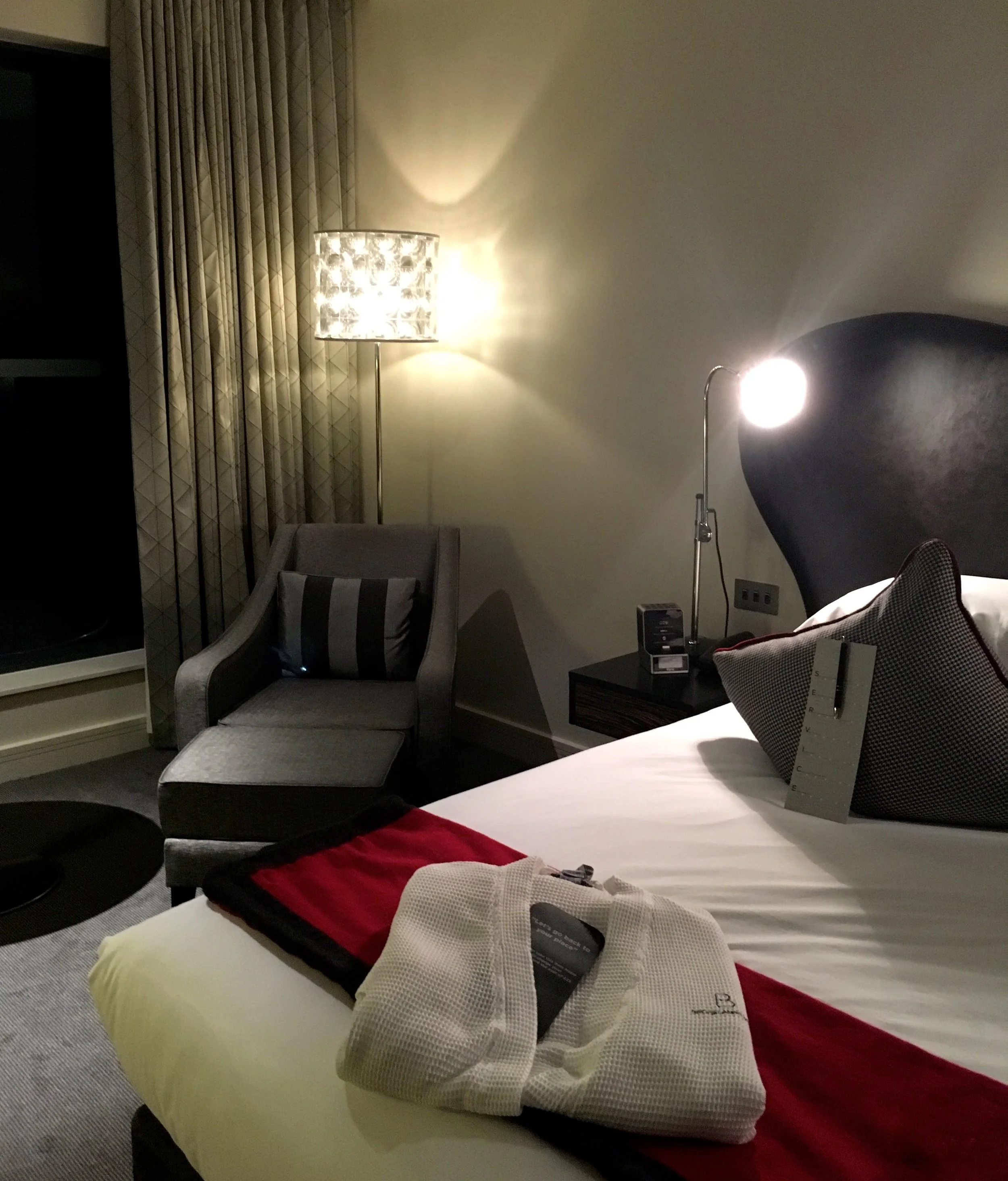Our room at Brooklands hotel in Weybridge