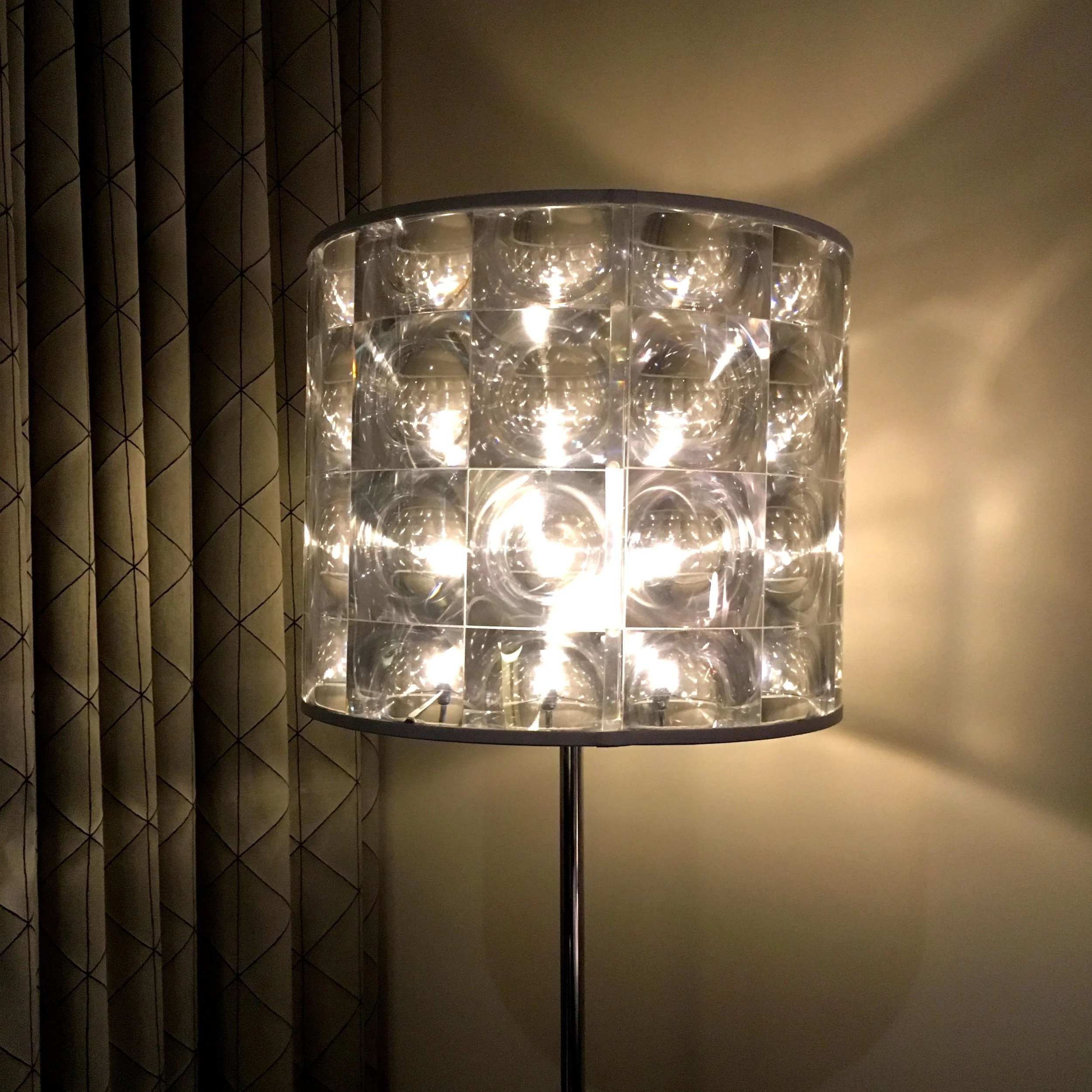 Brooklands Hotel in Weybridge, and a funky standard light too