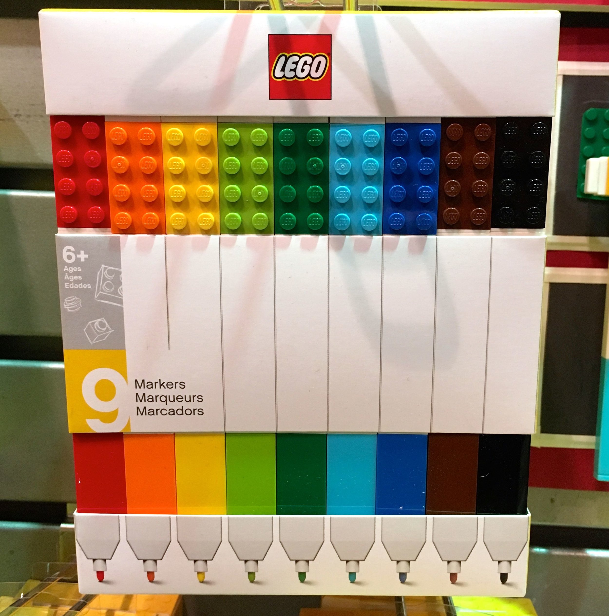 Rainbow markers by lego, how very cool