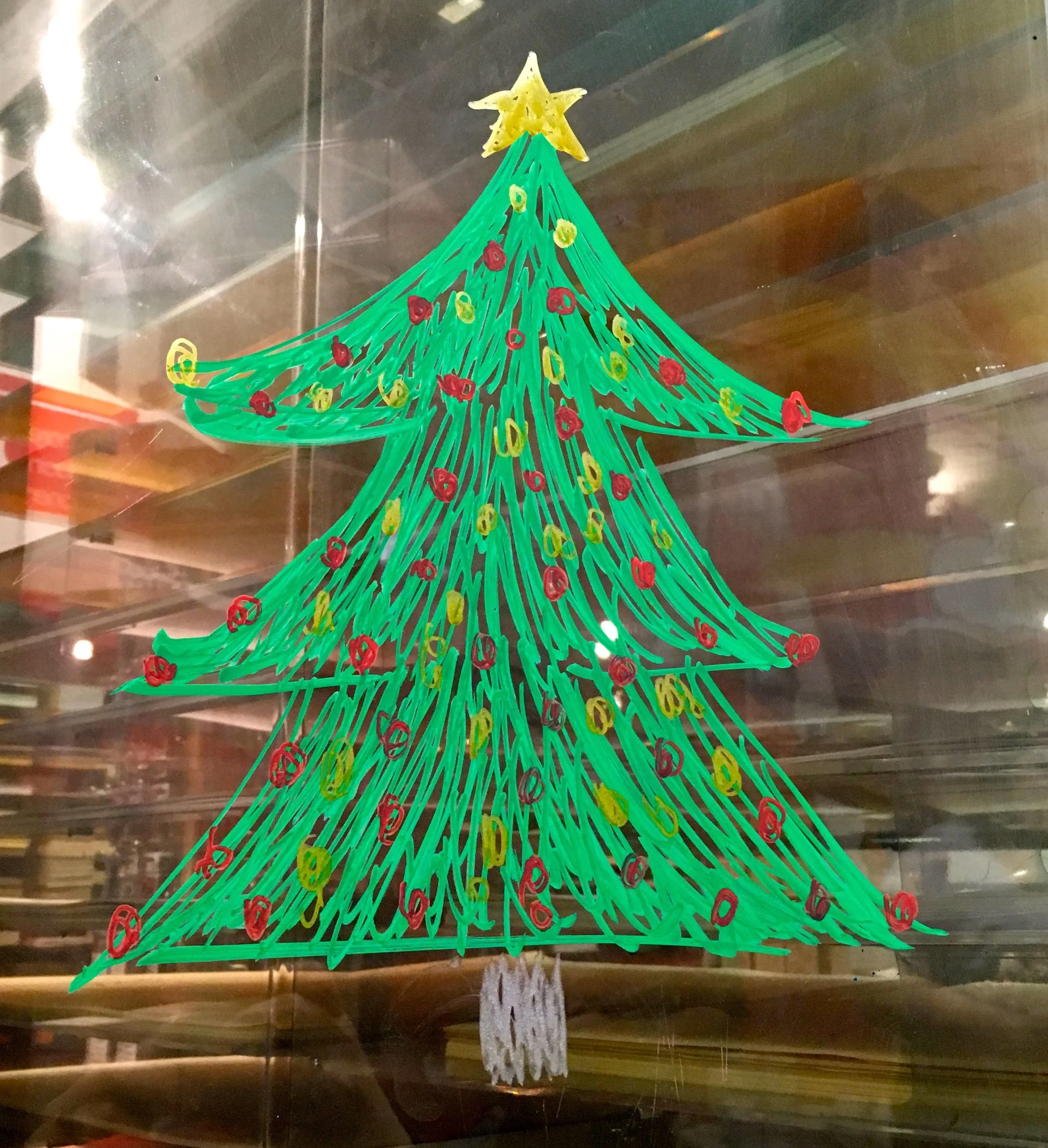 My contribution to the POSCA Christmas themed doodle wall