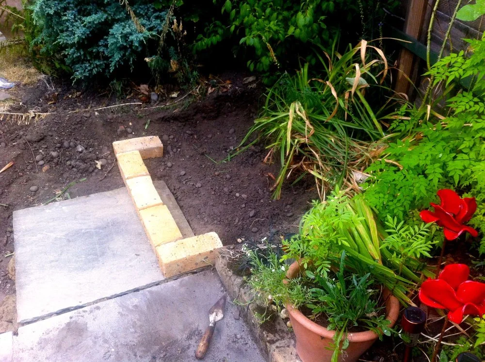 September - extending our patio