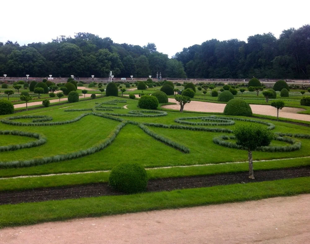 The formal gardens at Château de Chenonceau