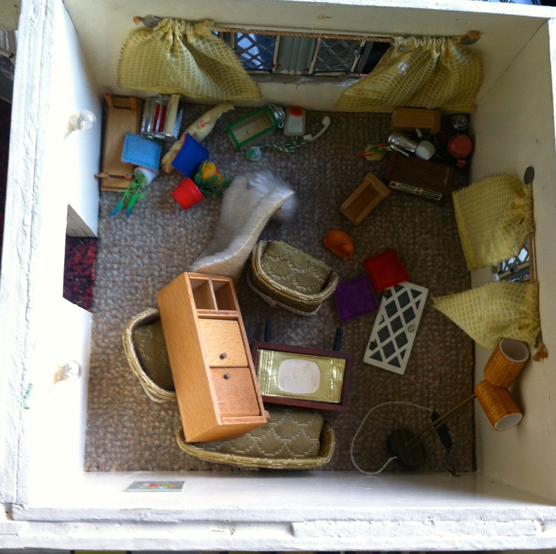 THE LIVING ROOM WAS A BIT TOPSY TURVY