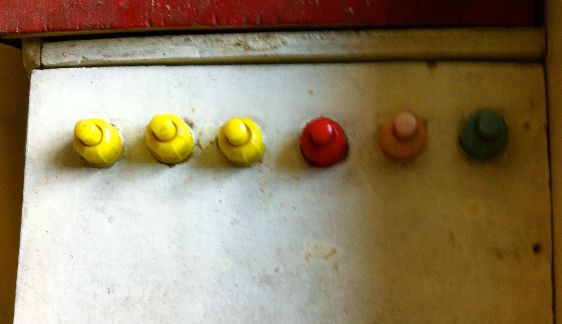 THE LIGHT SWITCHES WERE STILL IN ONE PIECE