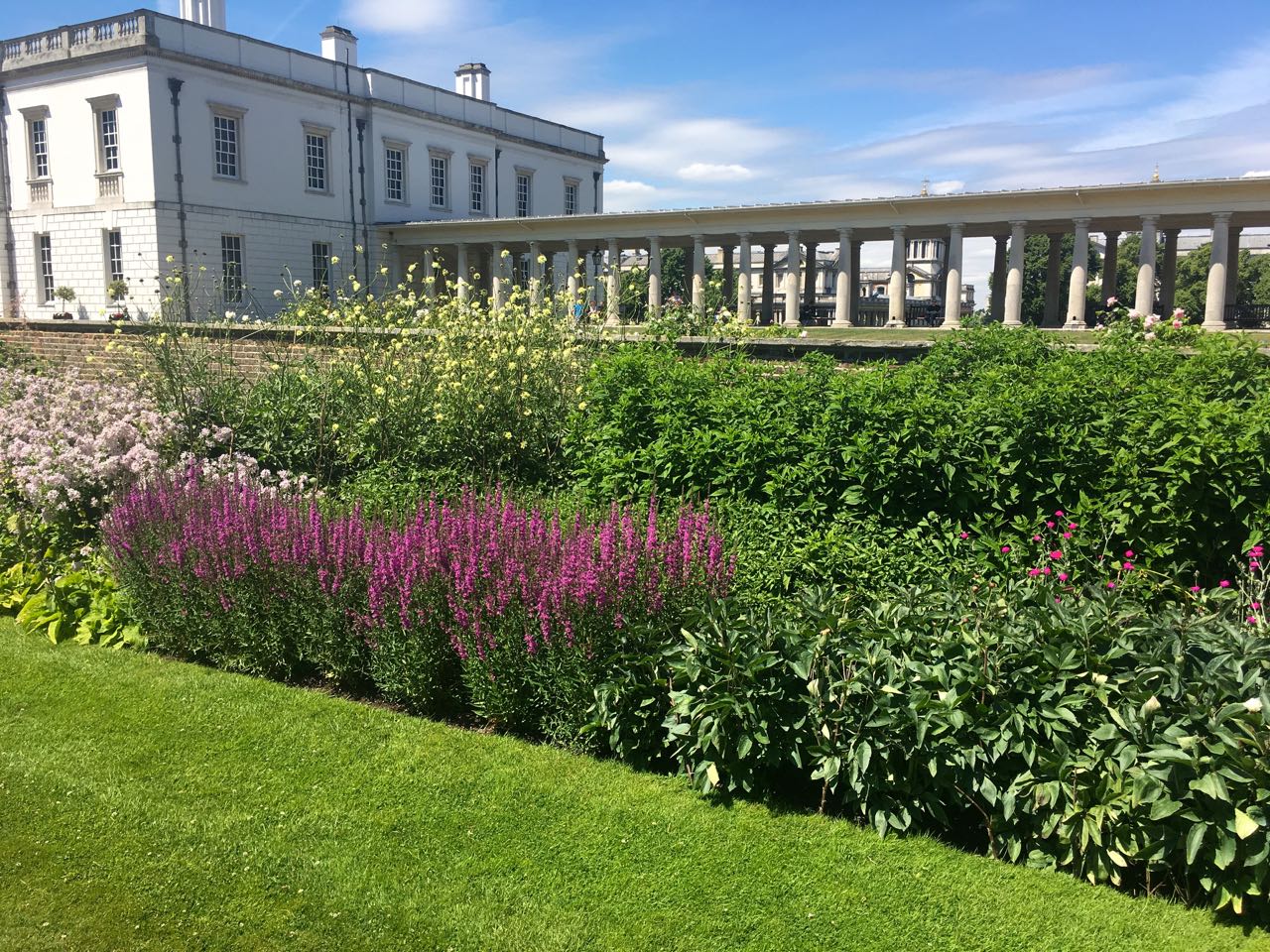 Just part of the long border which is planted in large chunks that repeat along the border