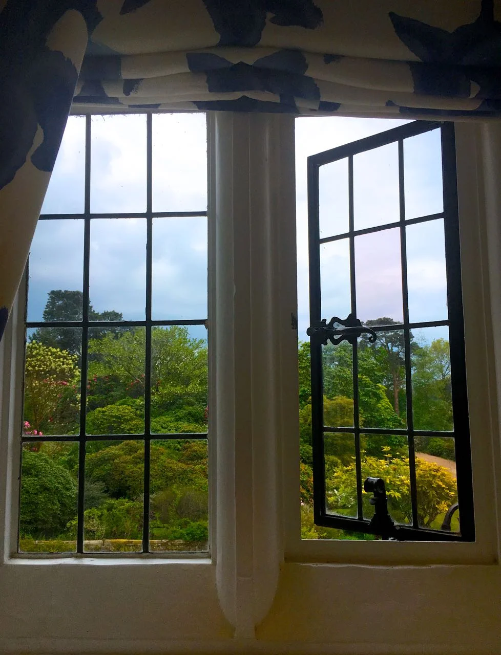 Quite a view from the loo at Gravetye Manor