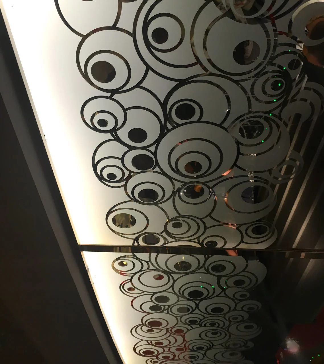 etched glass ceilings that's also beautiful MSC Preziosa