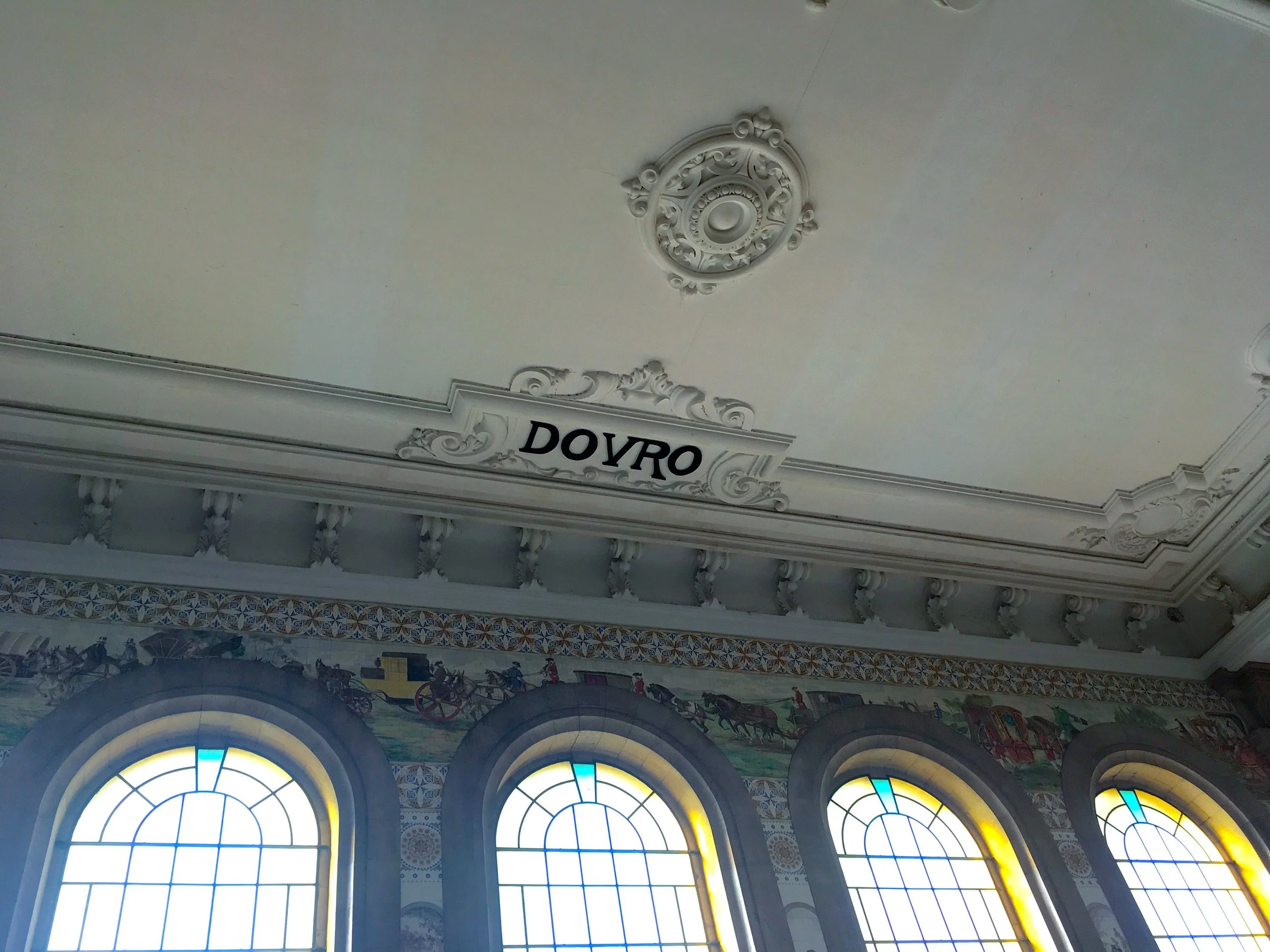 Douro on the ceiling at sao bento
