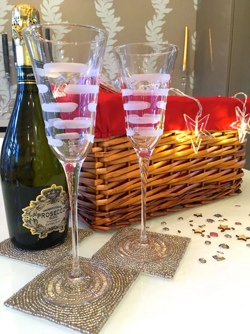Sparkle and fizz for my Homesense hamper