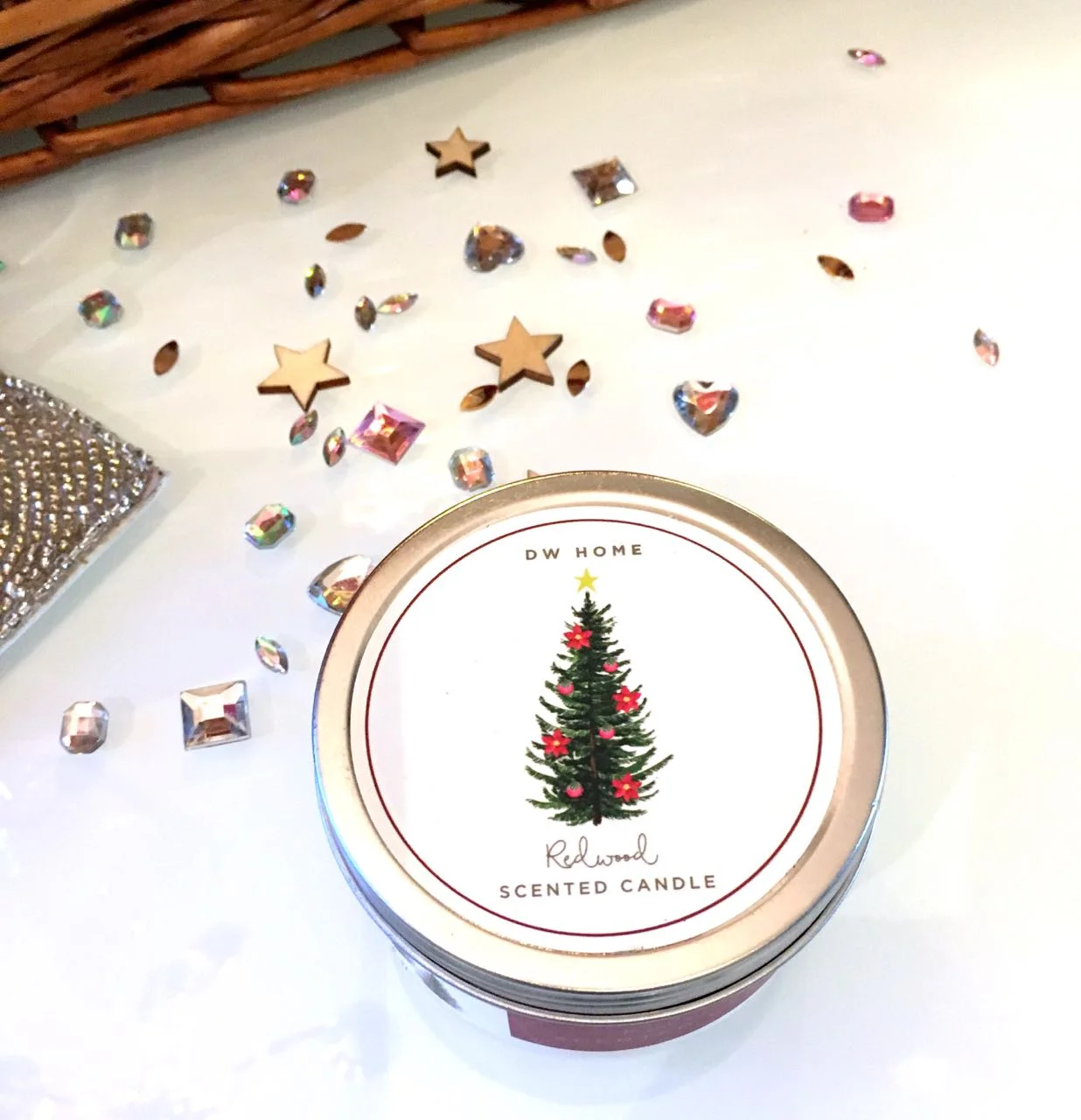 A scented candle as part of my Homesense hamper