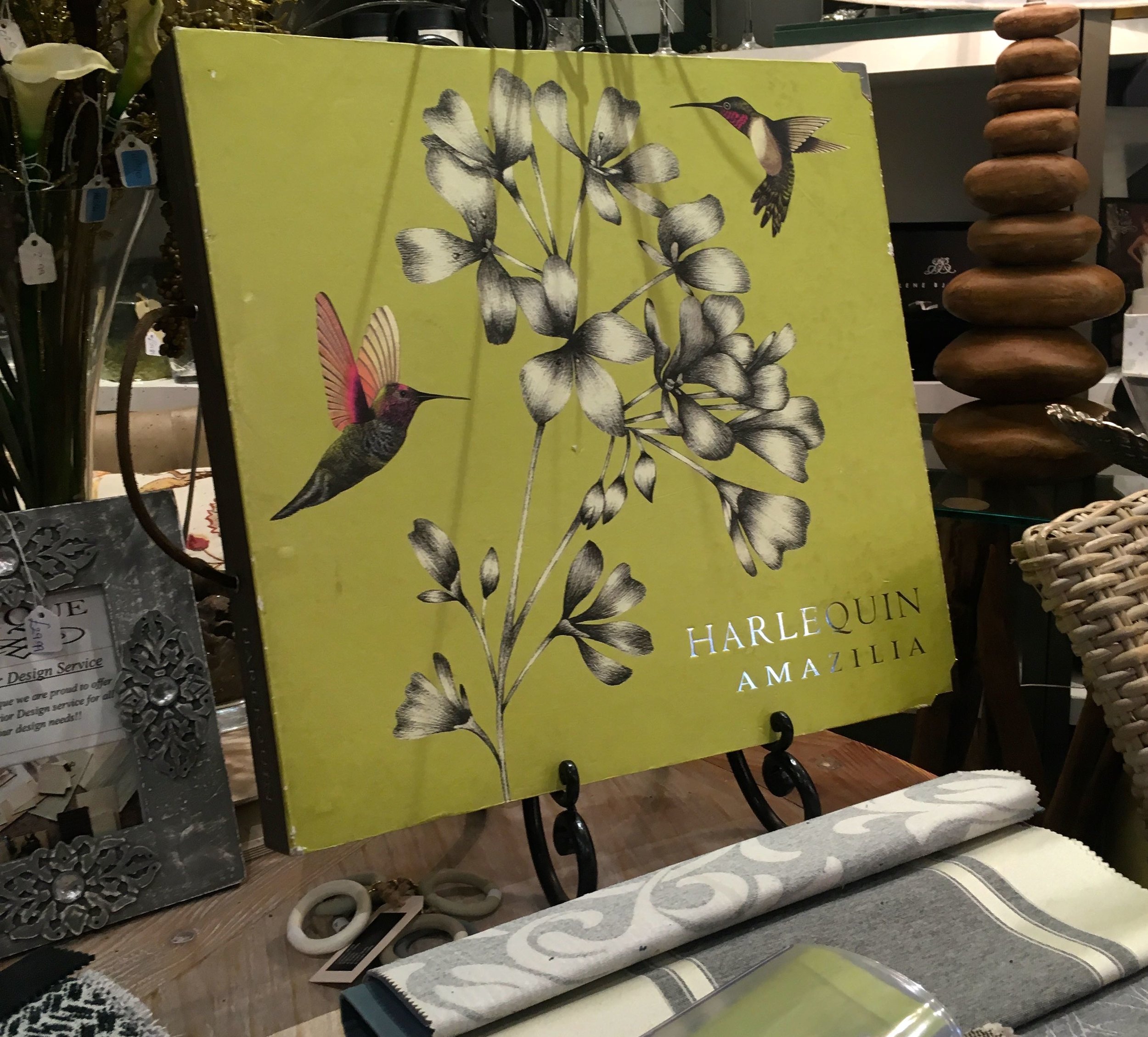 Attracted by the chartreuse and humming birds