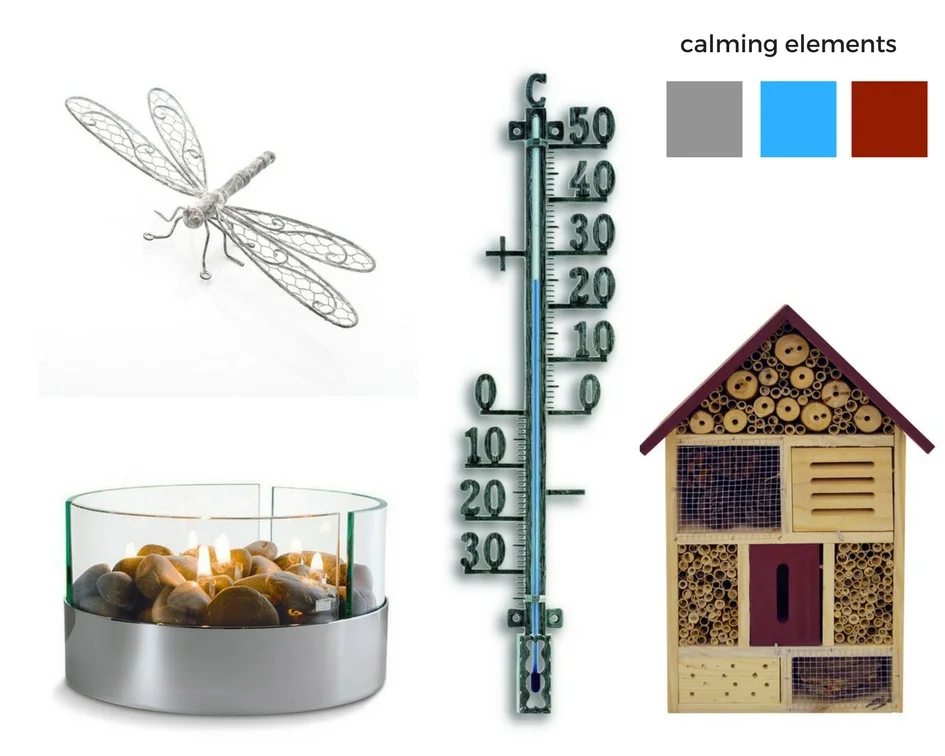 5 calming elements - items from Wayfair