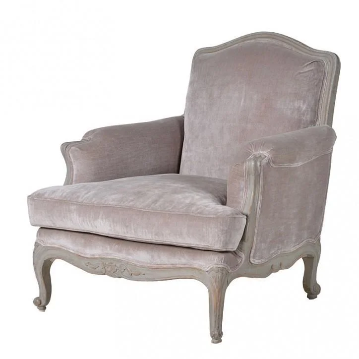 Rococo style French-inspired armchair