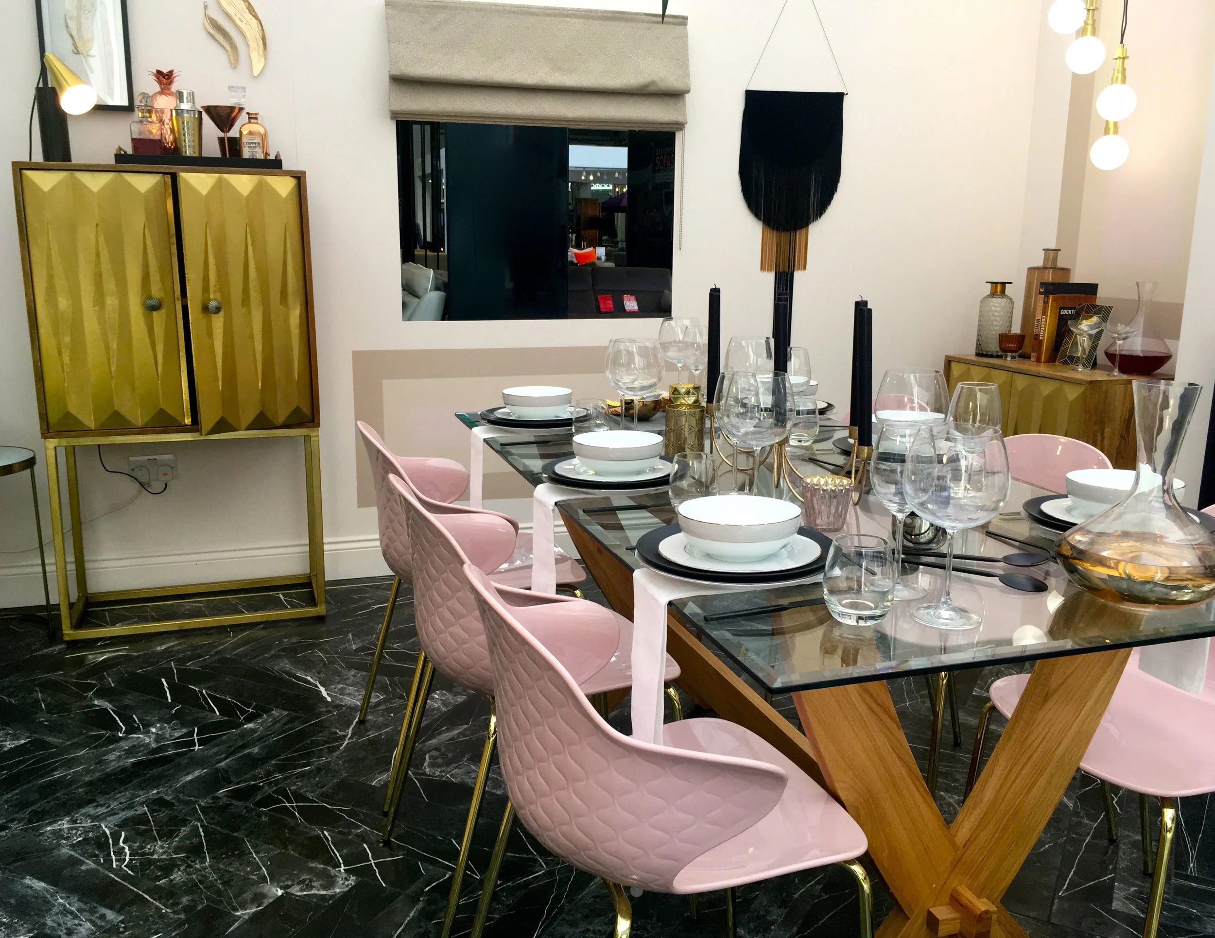 pastels, dramatics and touches of gilt