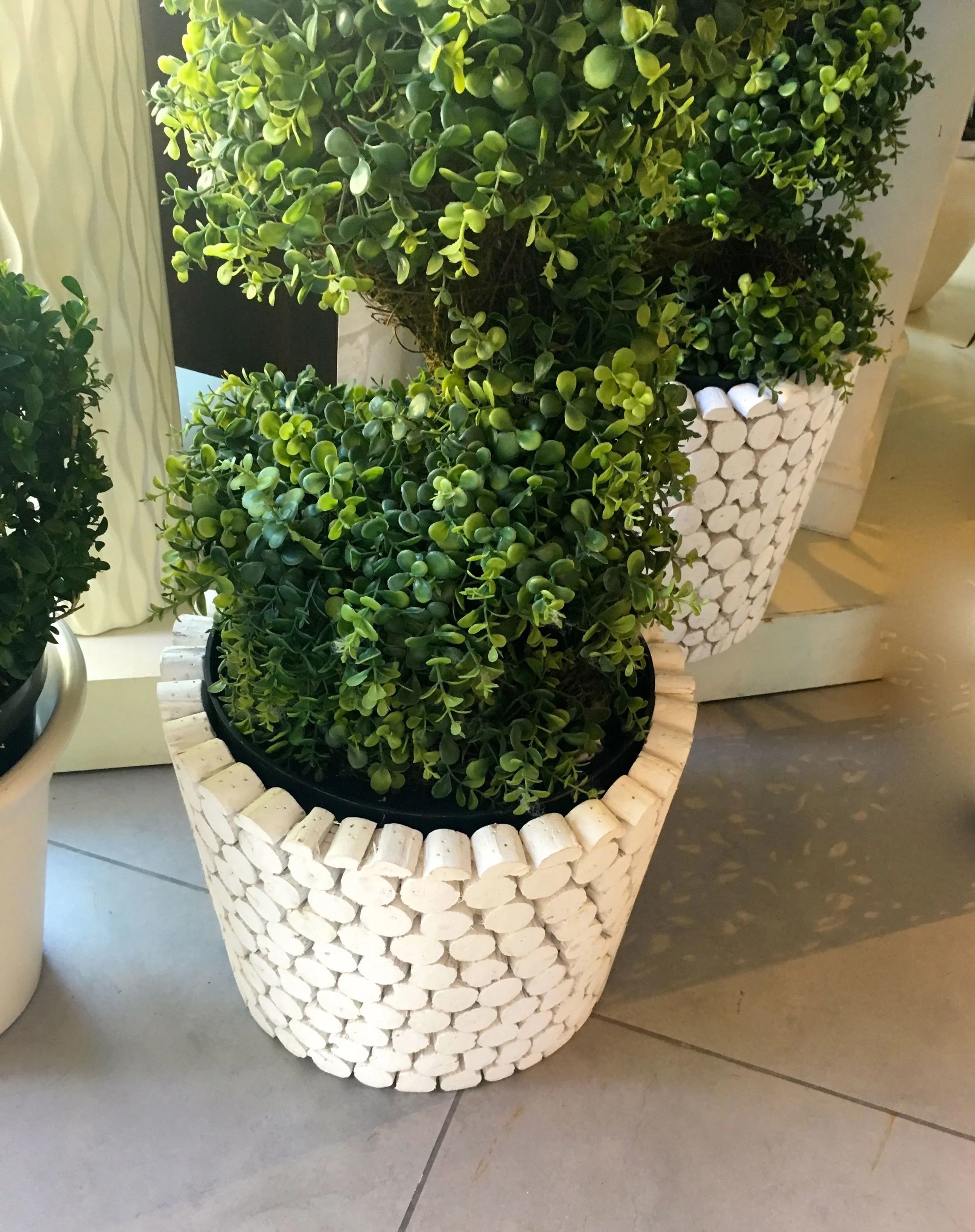 Planters with texture that catch the eye