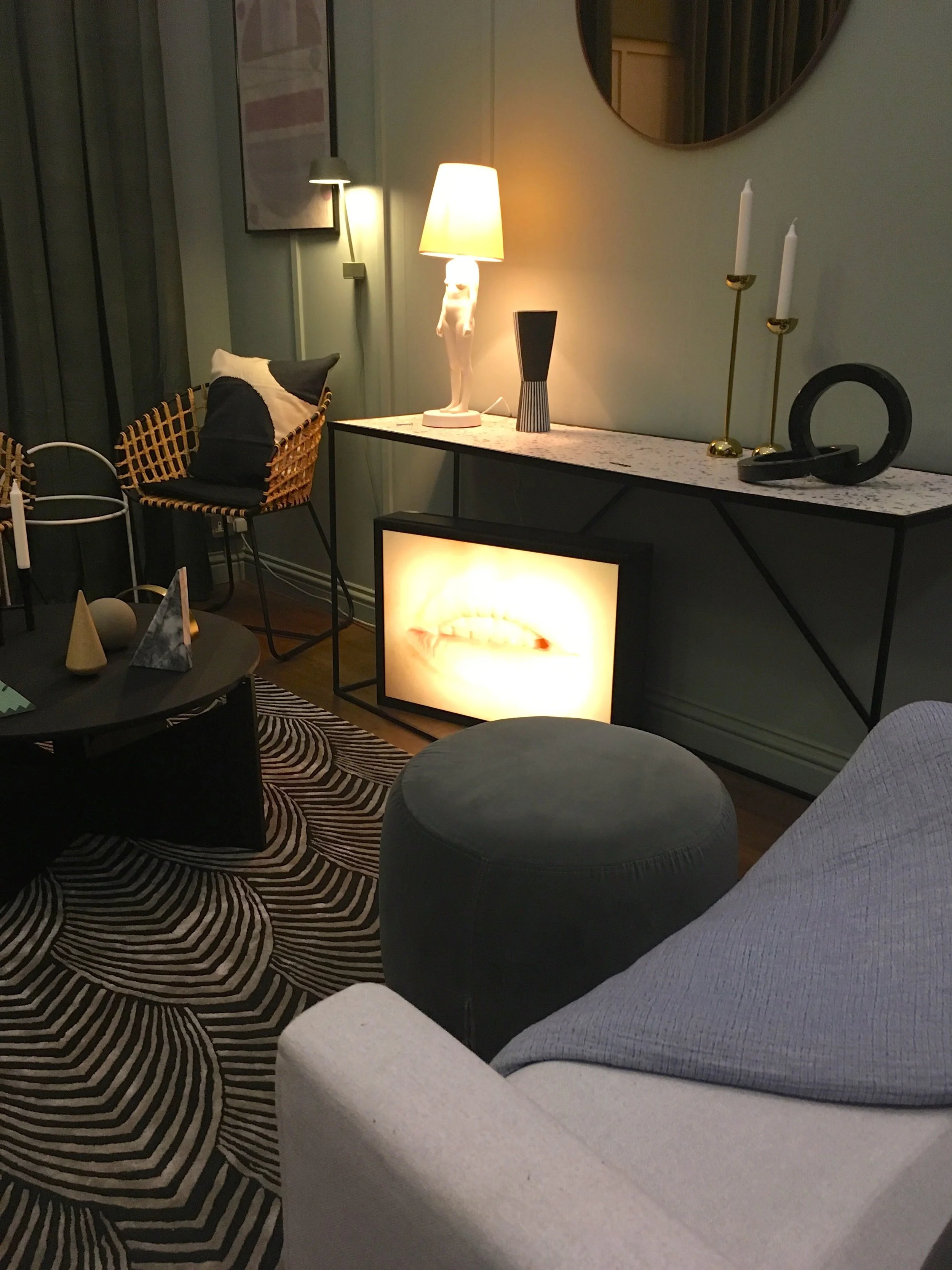 a different angle of the room set at GDL18