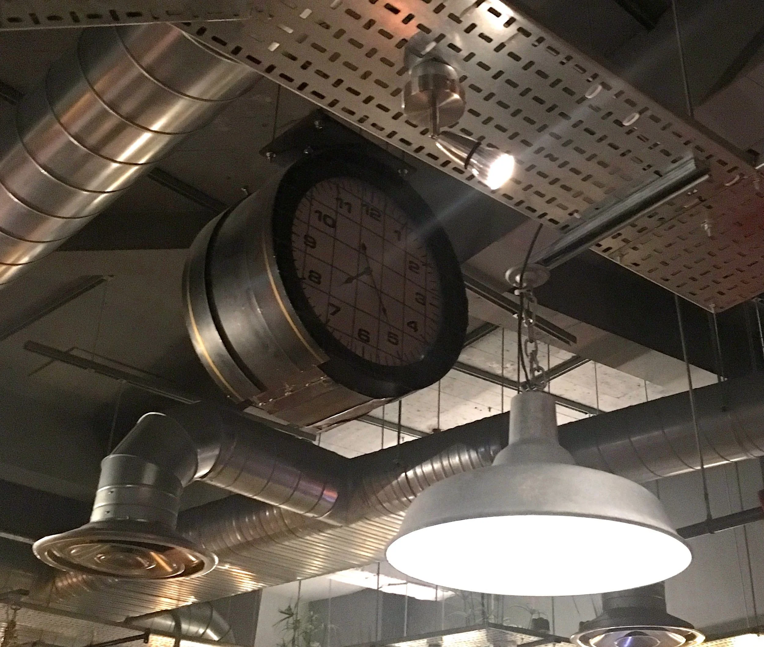 INDUSTRIAL VENTING, AND WHAT LOOKS LIKE A STATION CLOCK