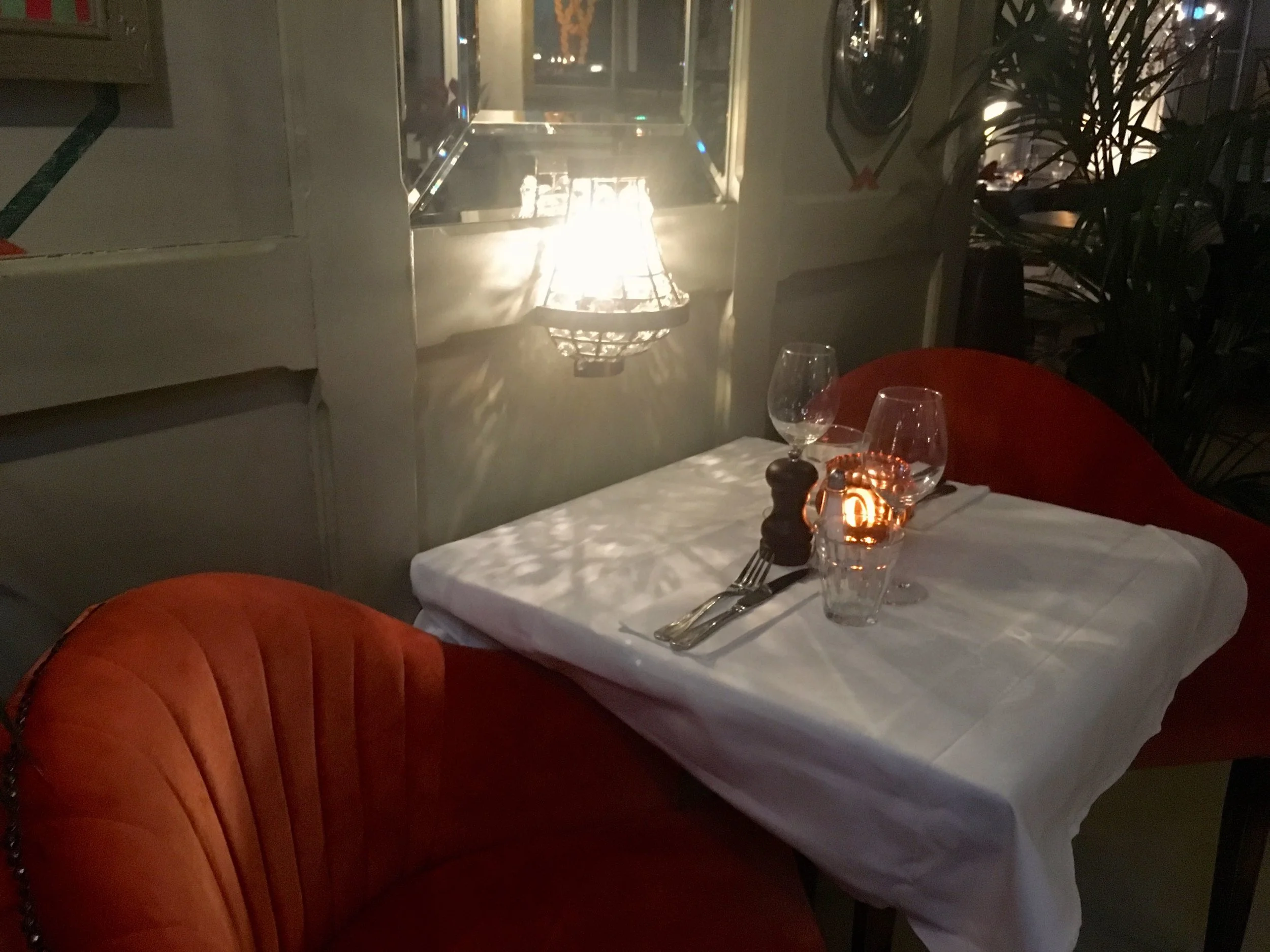 A COSY TABLE FOR TWO