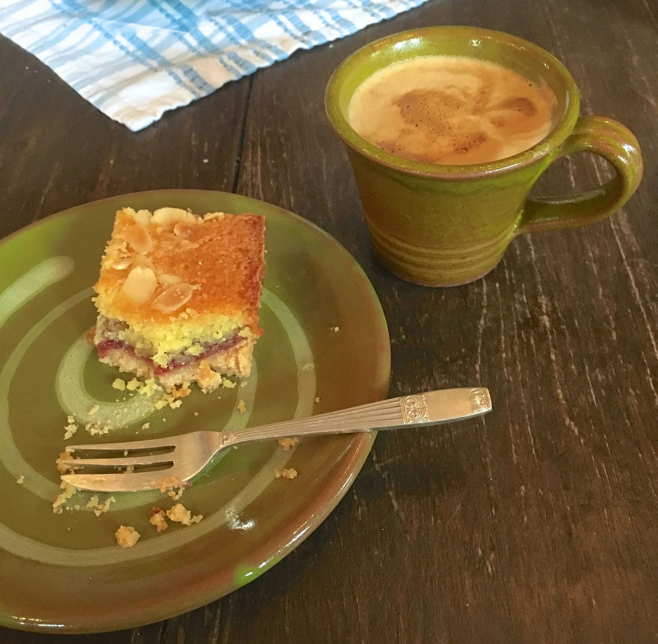 COFFEE AND CAKE AT PITS AND PITHOI