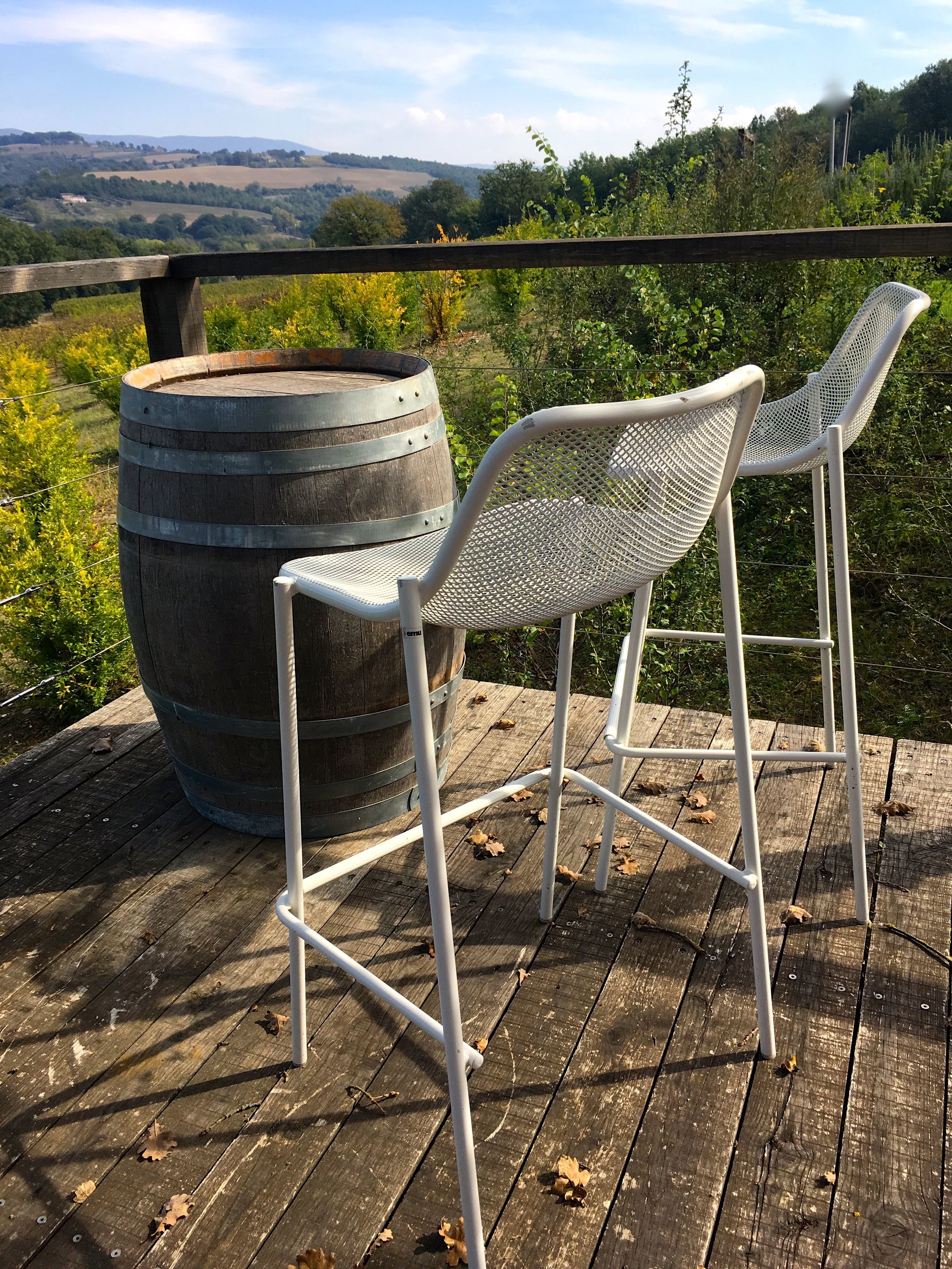 A place to perch and enjoy the Italian Countryside