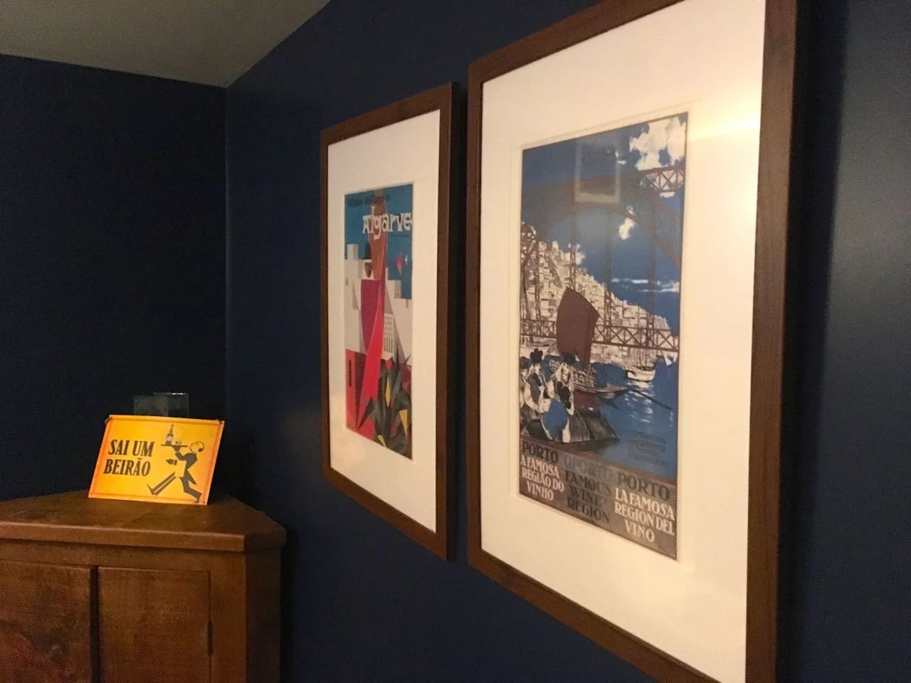 artwork and a quirky cupboard