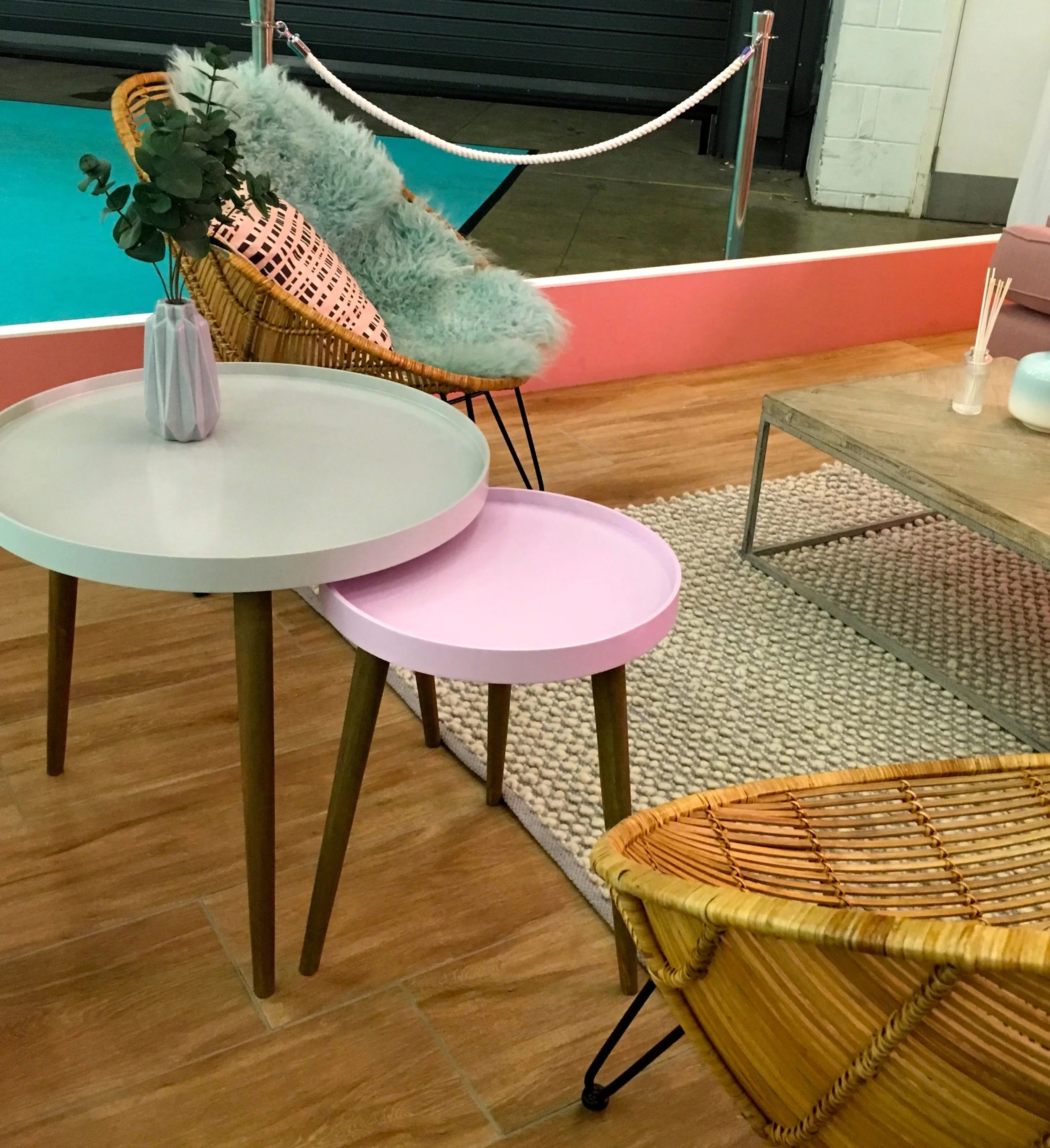 pastel side tables - practical and pretty