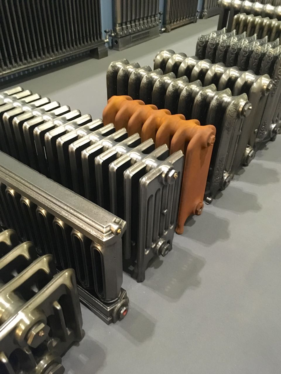 rows of radiators
