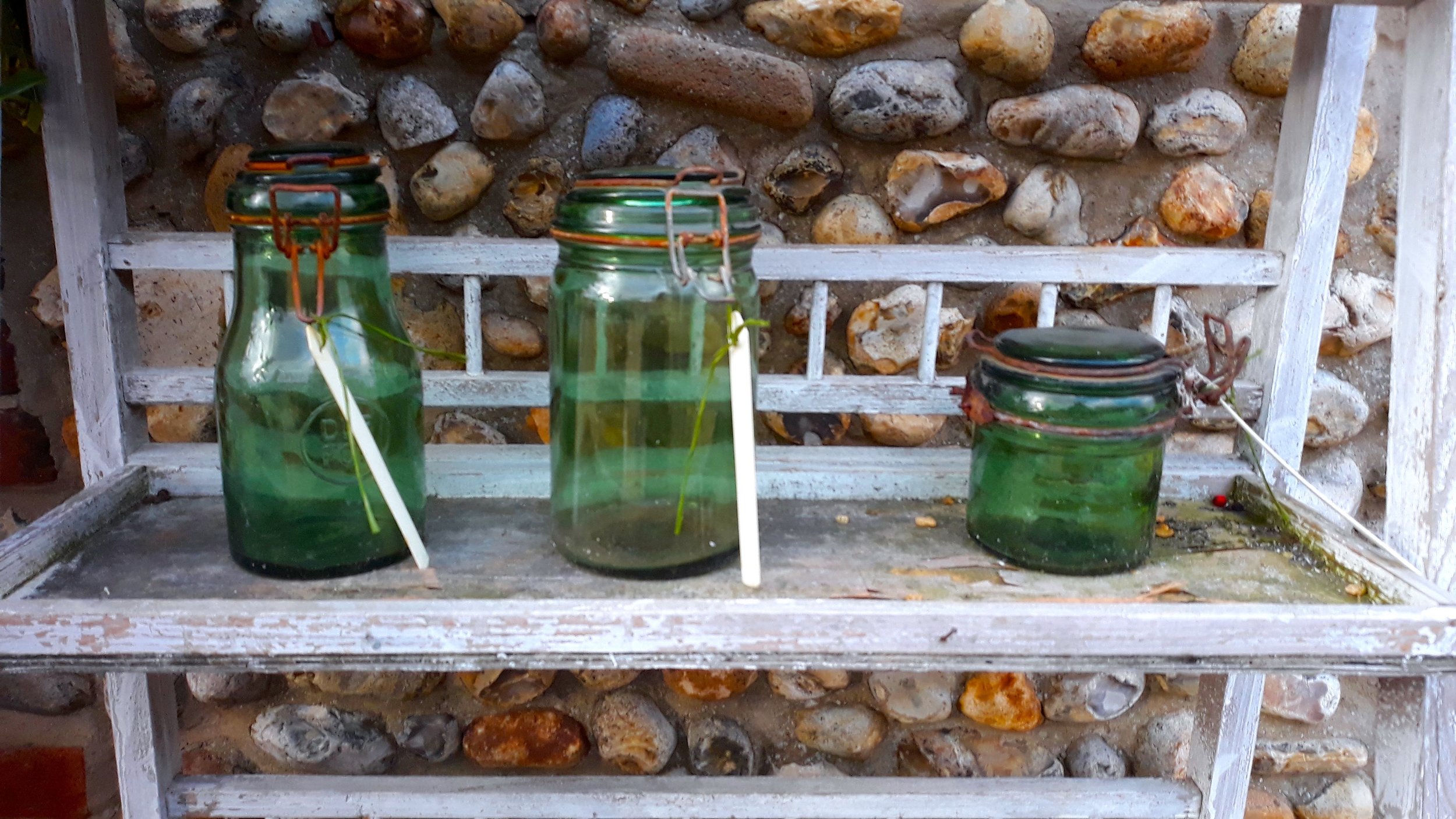 THREE GREEN BOTTLES…