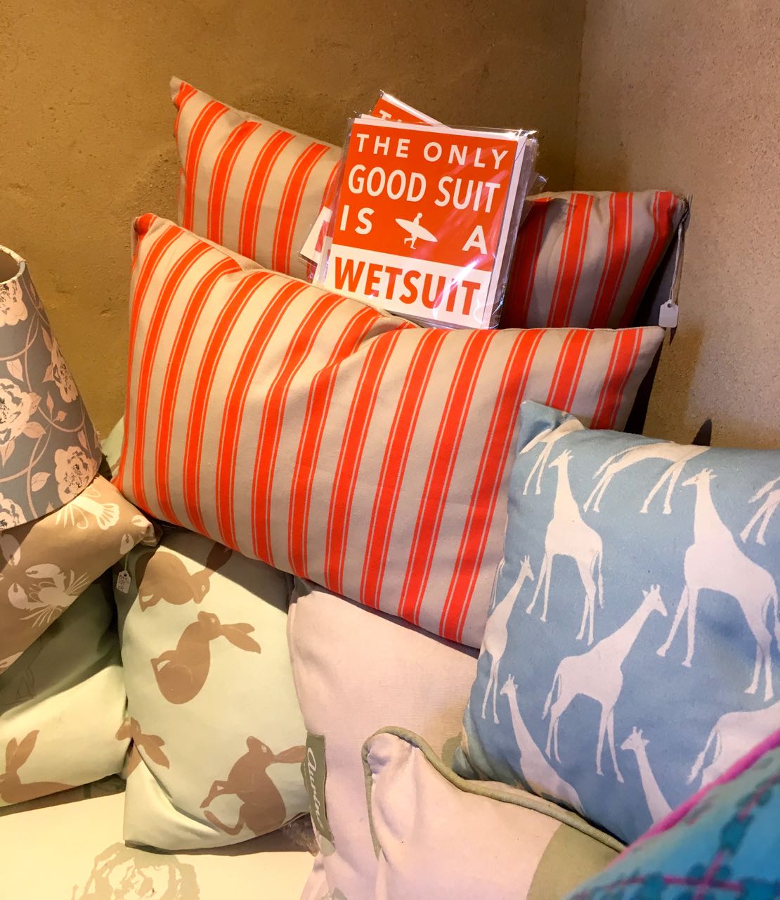 the only good suit is a wetsuit and matching cushions