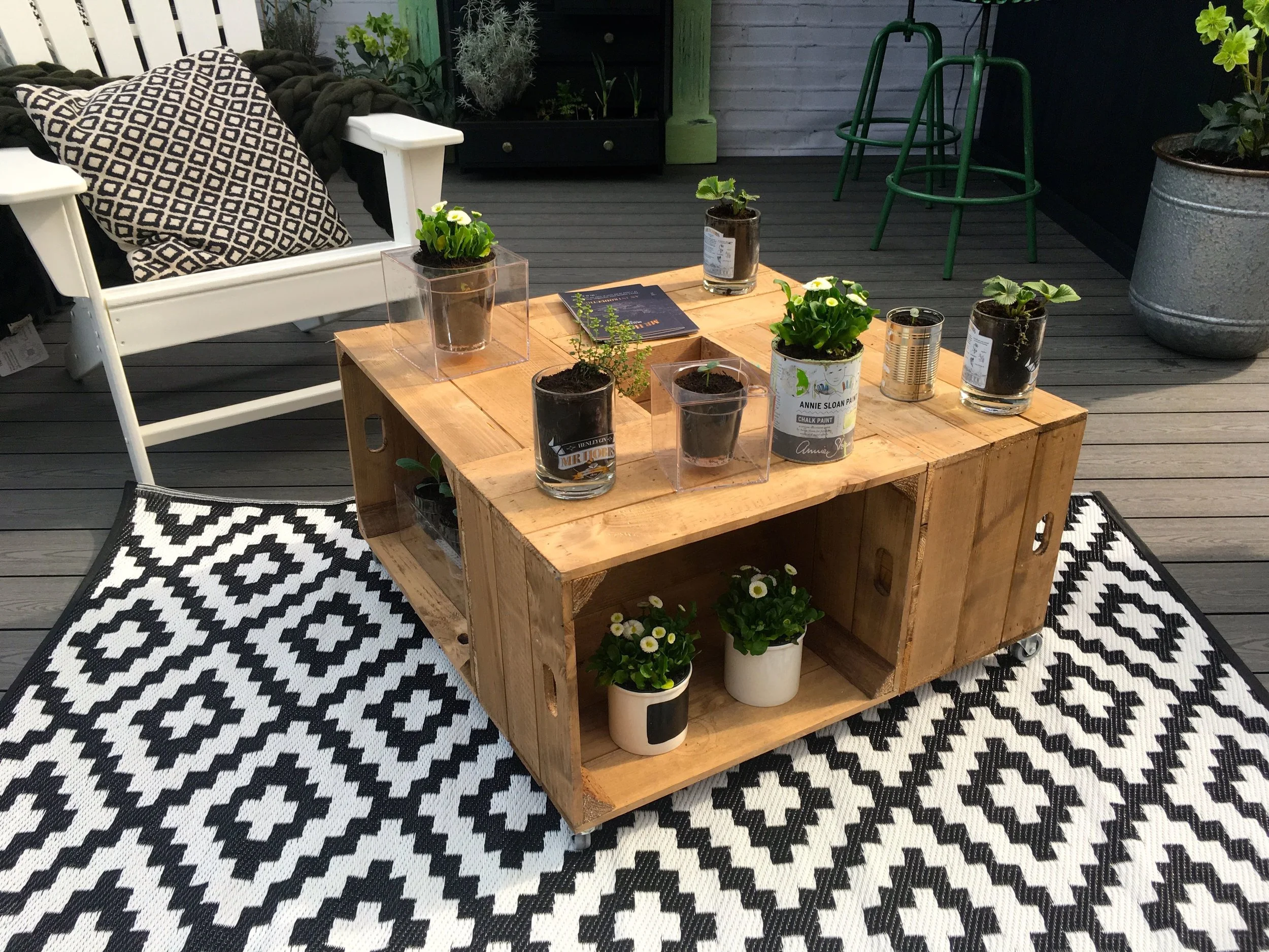 Crates joined together to make a stylish table.jpg