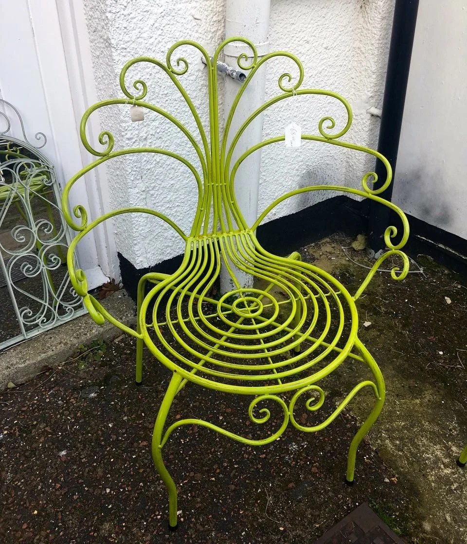A peacock chair