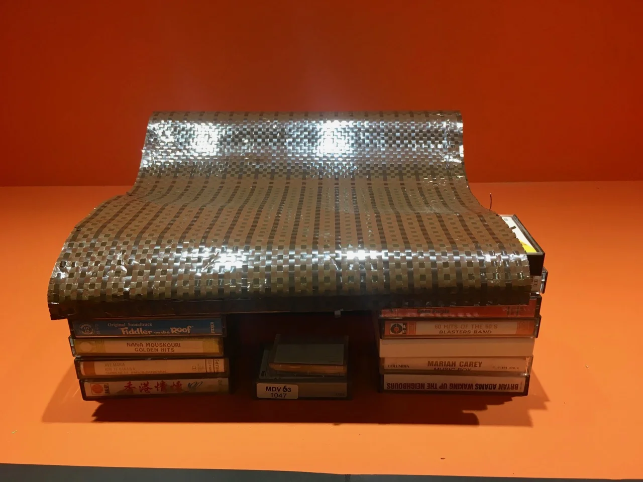 MusicCloth - cloth made from old cassette tapes