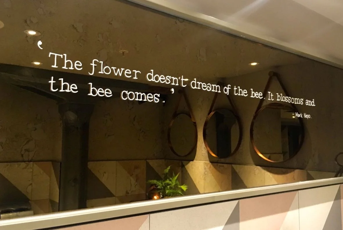 the flower doesn't dream of the bee