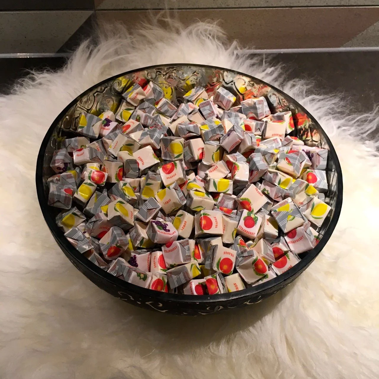sweets in the loos - it's a yes from me