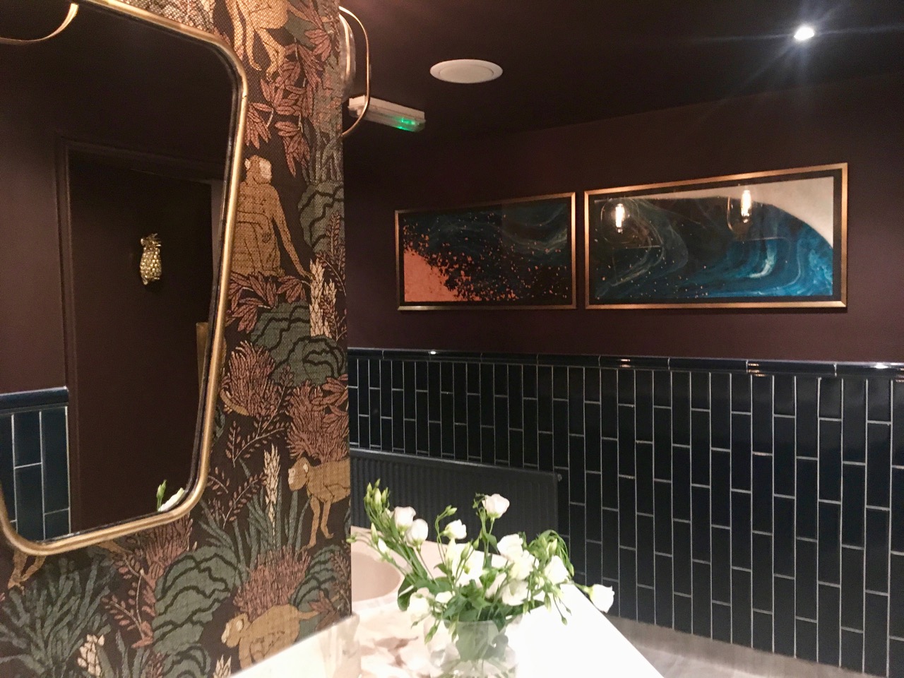 monkeys,  orchids and pineapples and bold colours