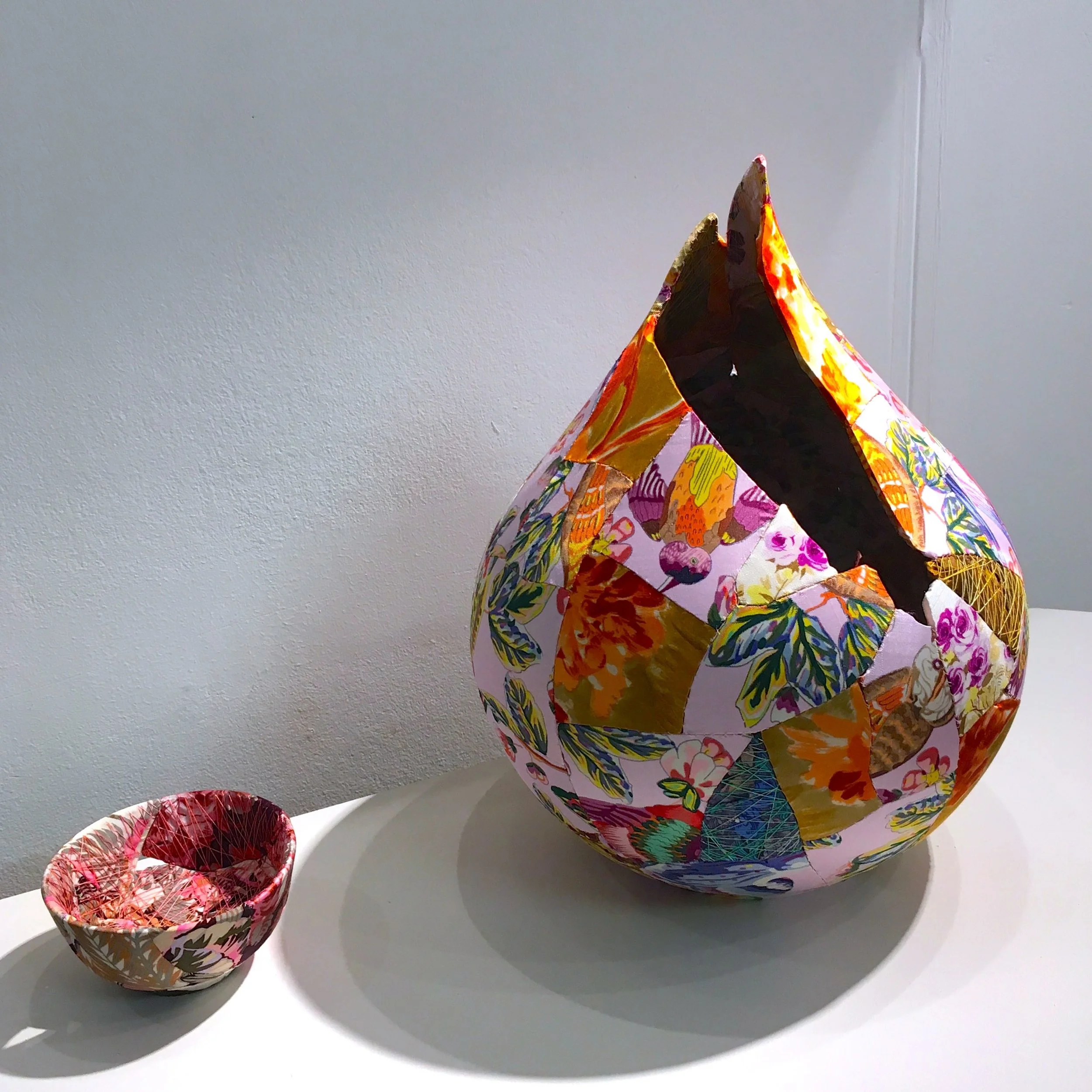 brightly coloured materials, exquisite craftwork and a beautiful result