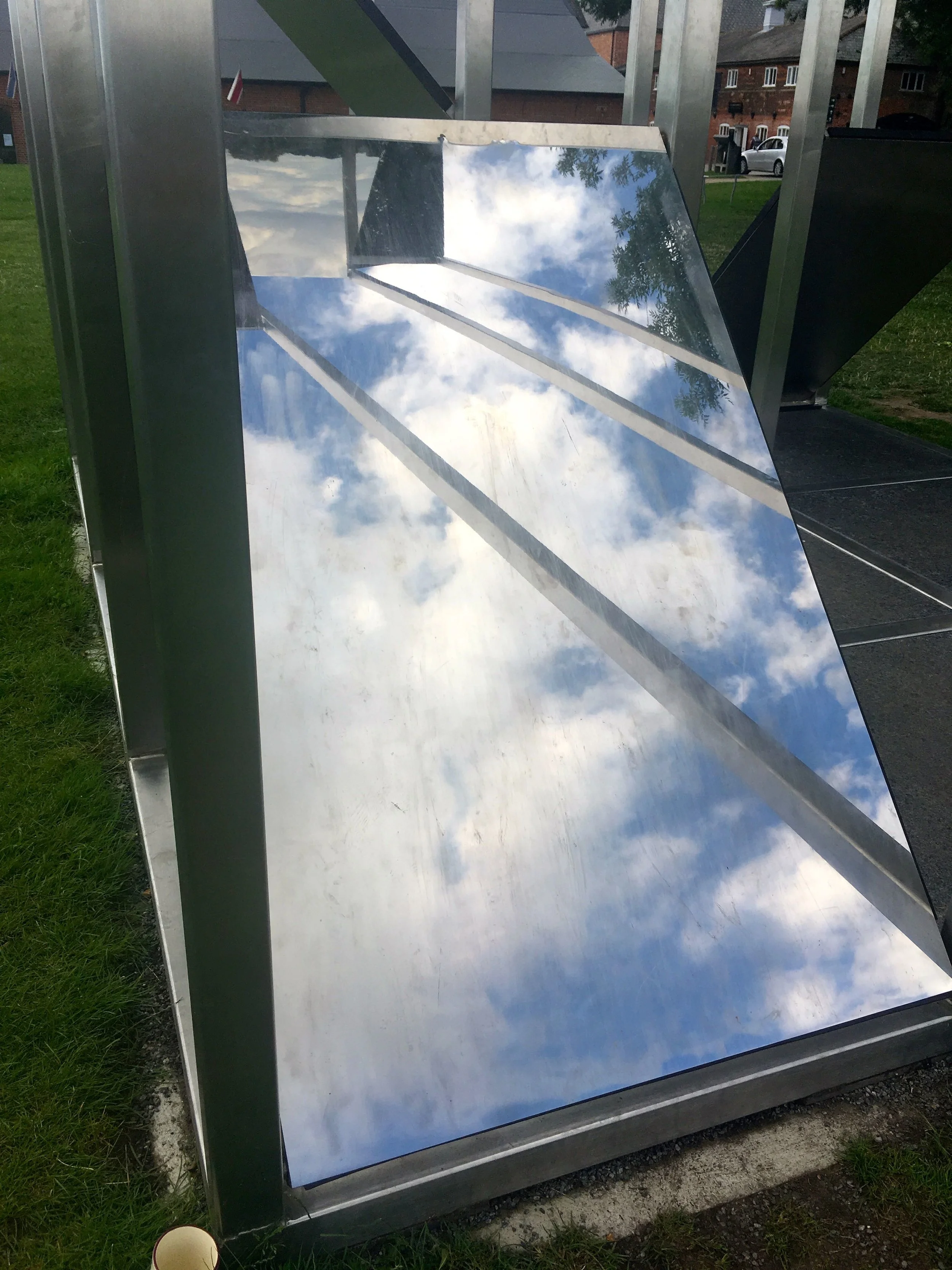 A sculpture with a view at snape maltings