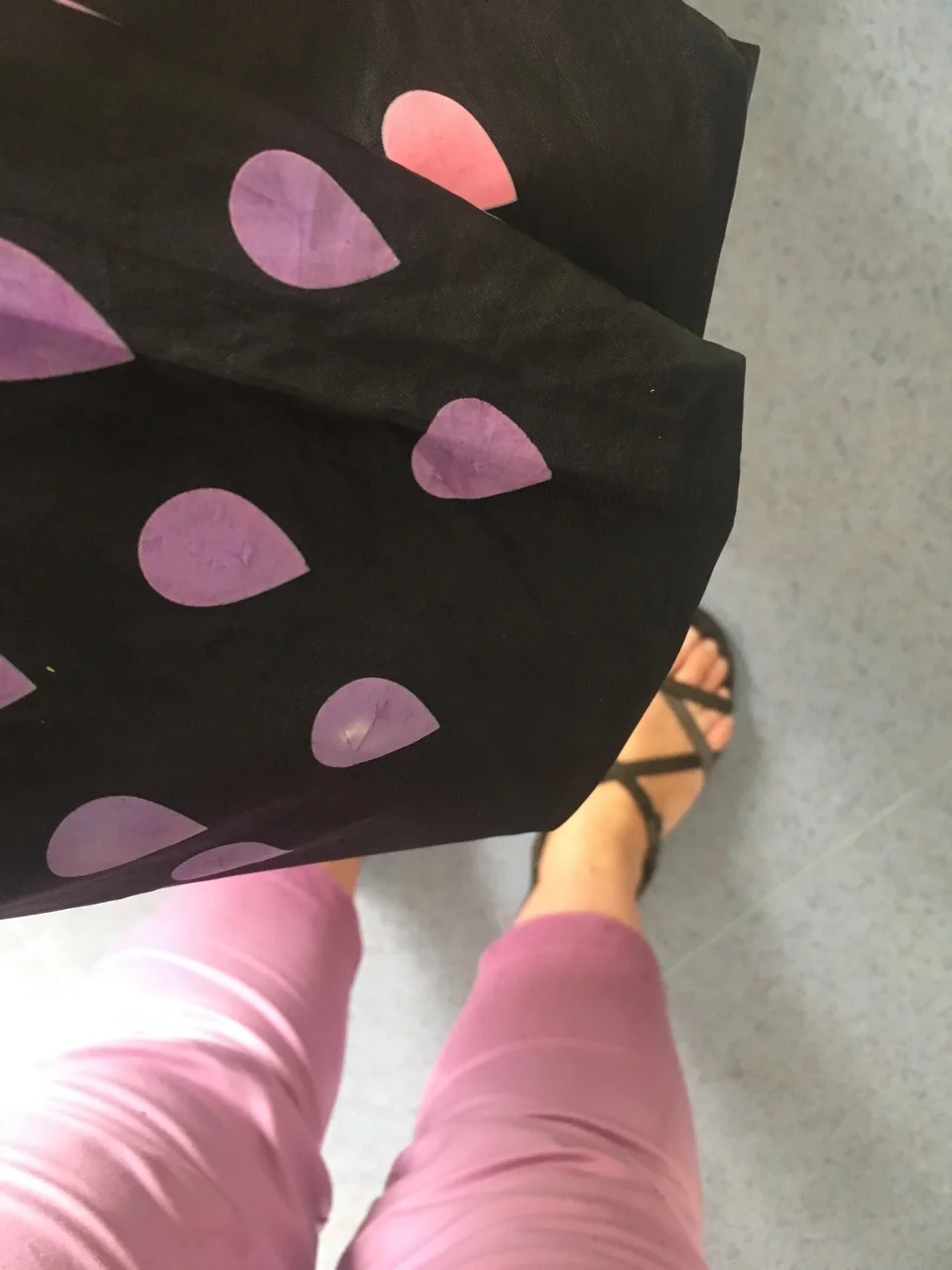 COORDINATING BROLLY AND OUTFIT (BY CHANCE)