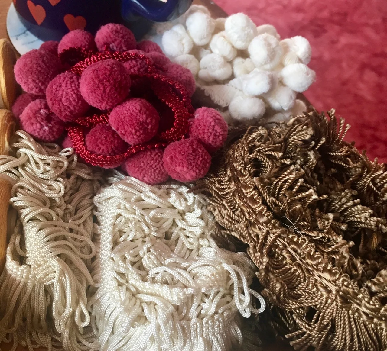 pom poms and trimmings