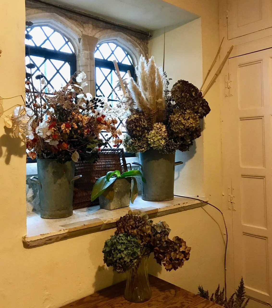 A flower arranging room