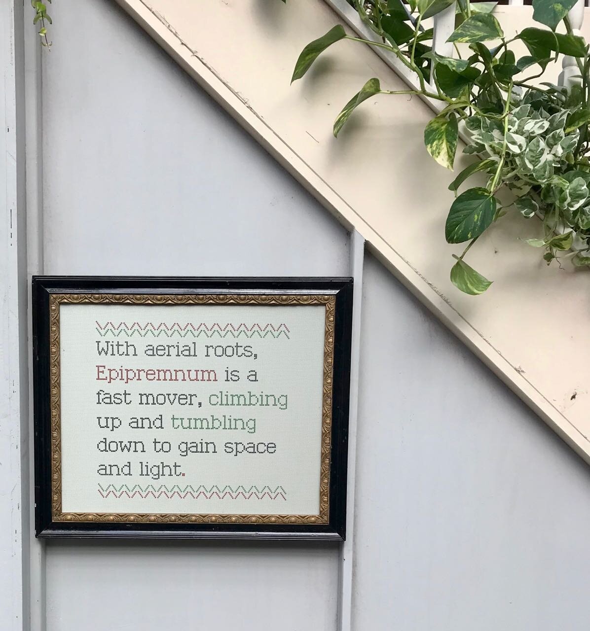 an embroidery sampler and explainer